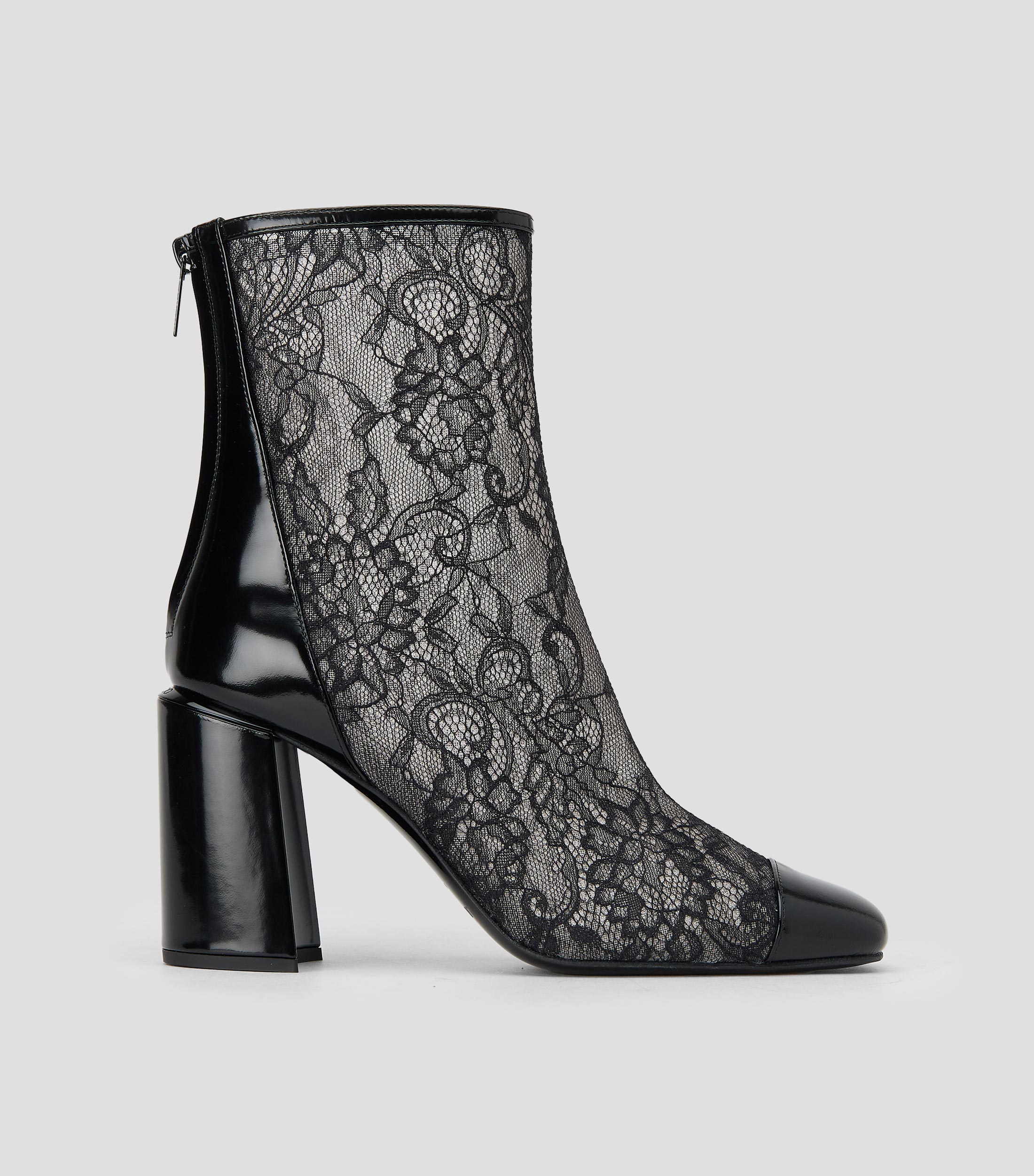 Botas combat medias Kisu con tacón alto de media luna Mujer