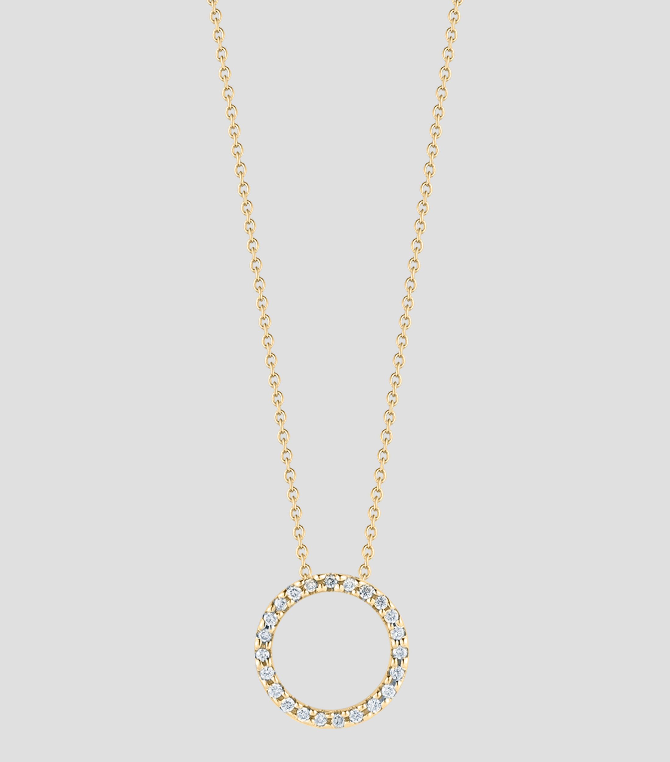 Collar en oro de 18 kilates con diamantes Mujer