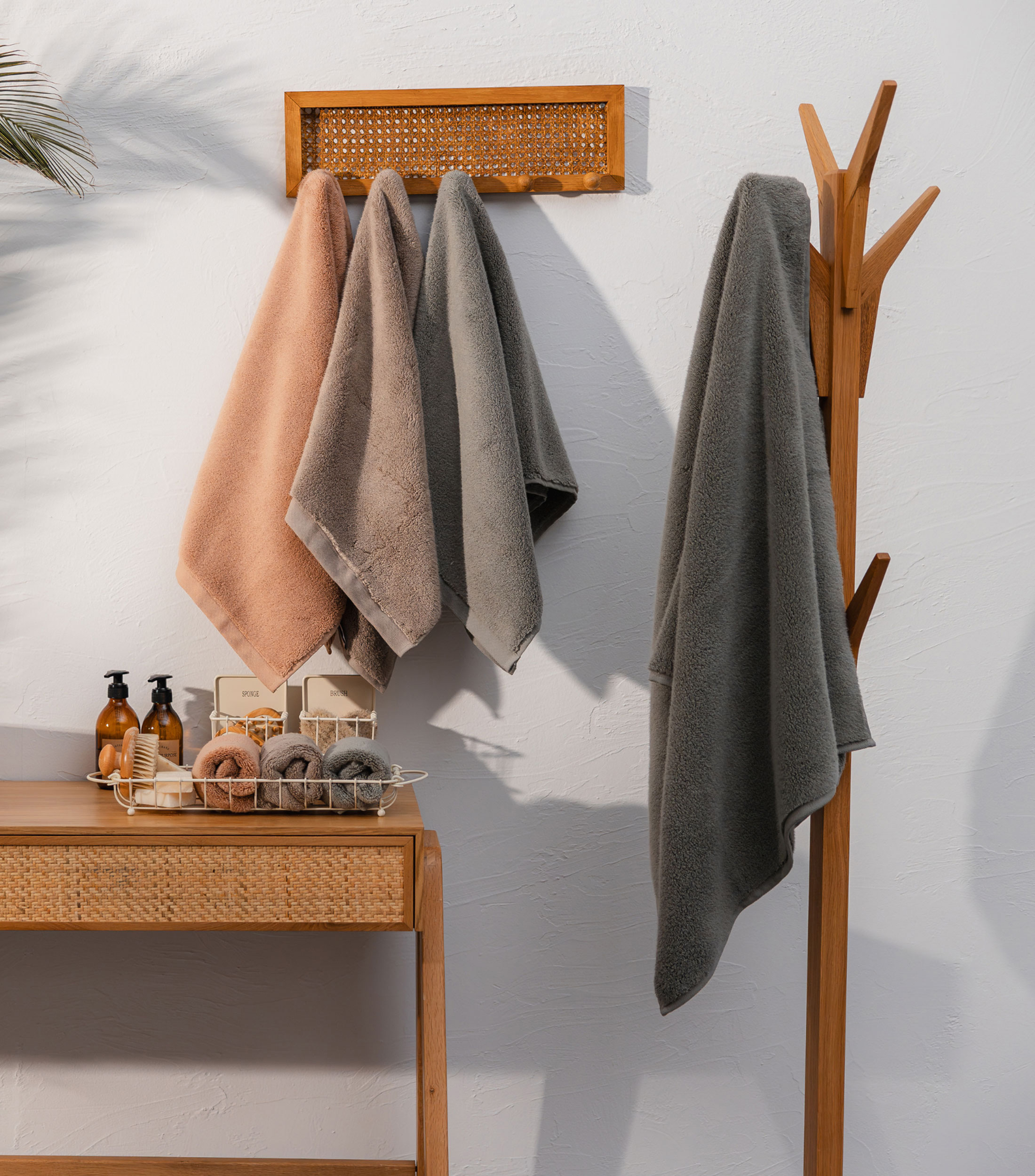 Toalla de baño Olympia gris