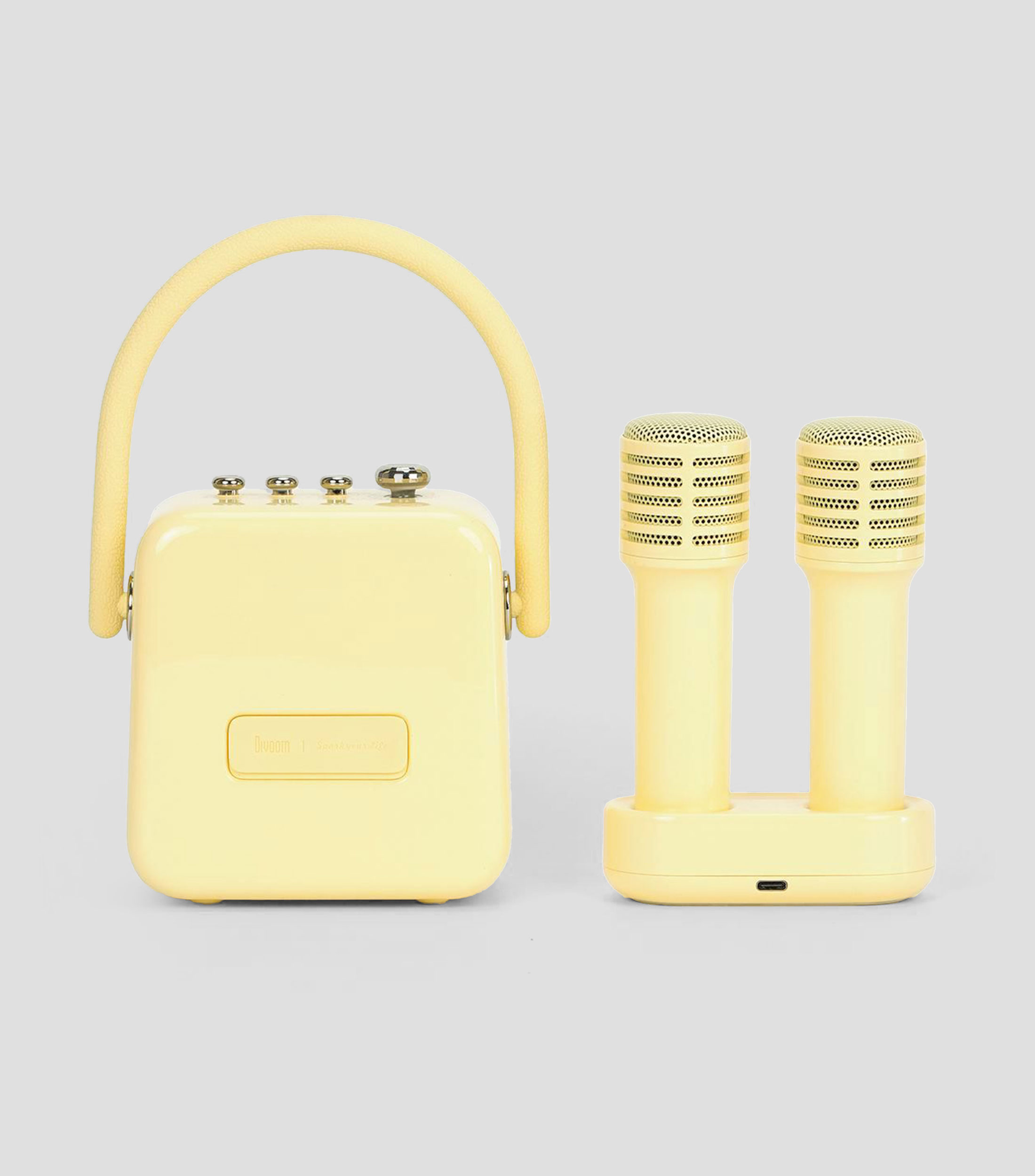 Bocina portátil inalámbrica Bluetooth Karaoke SongBird-SE Amarillo