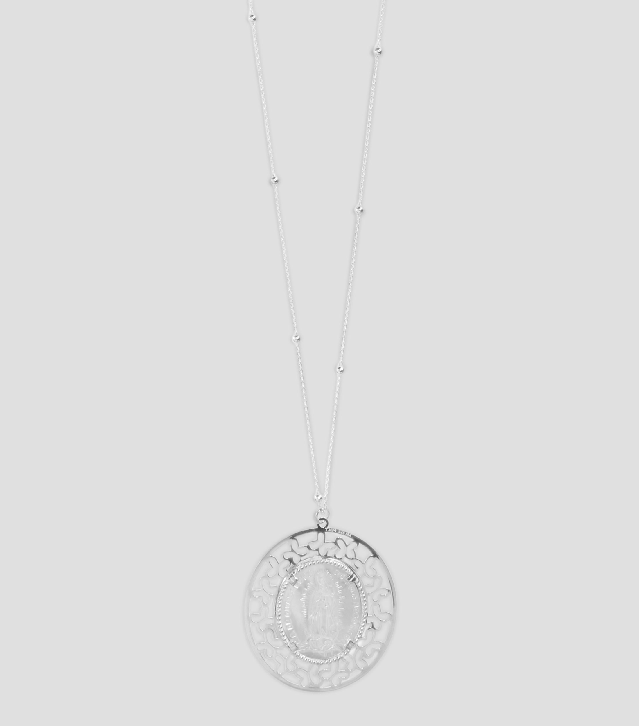 Dije en plata Virgen Mujer
