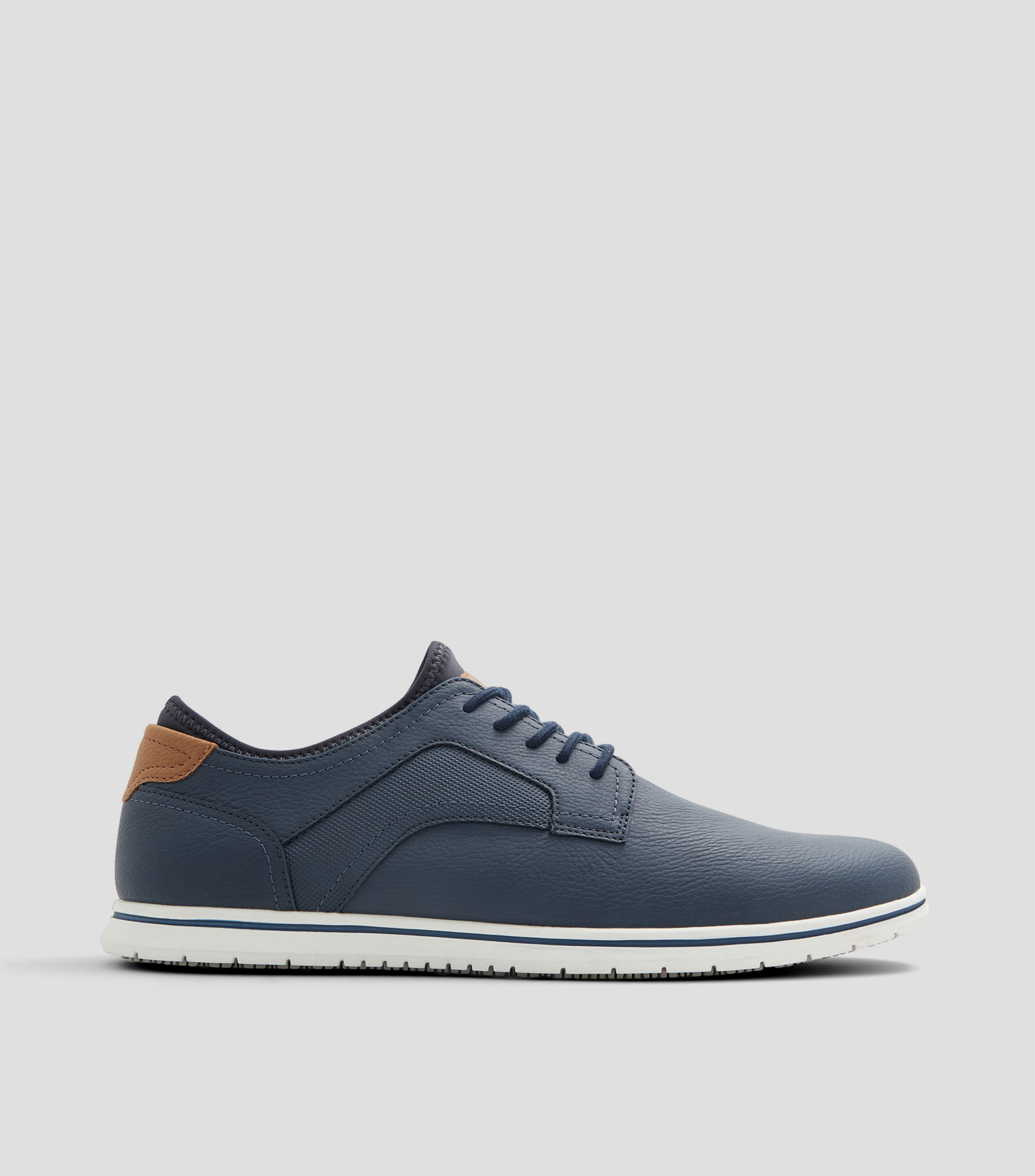 Zapatos Casuales Derby de Tacón Bajo Ancho Hombre