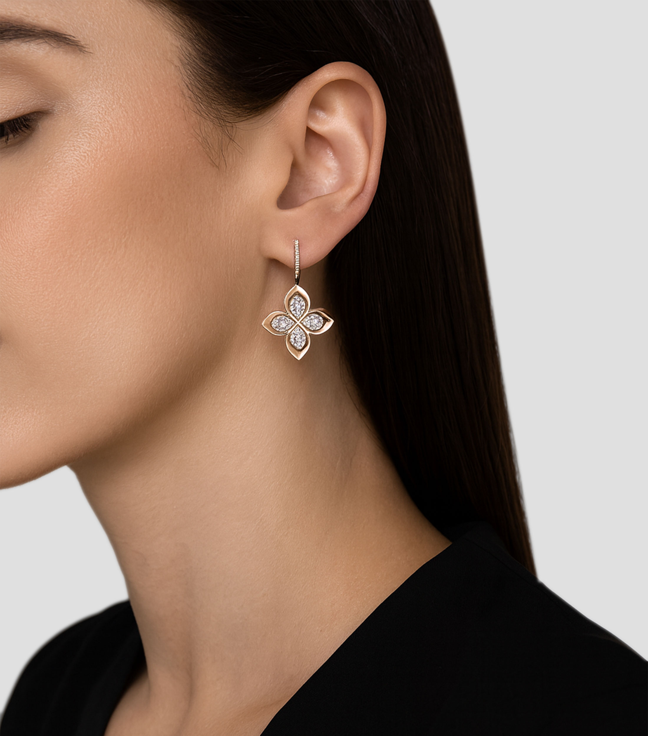 Aretes en oro rosa de 18 kilates Venetian Princess Mujer