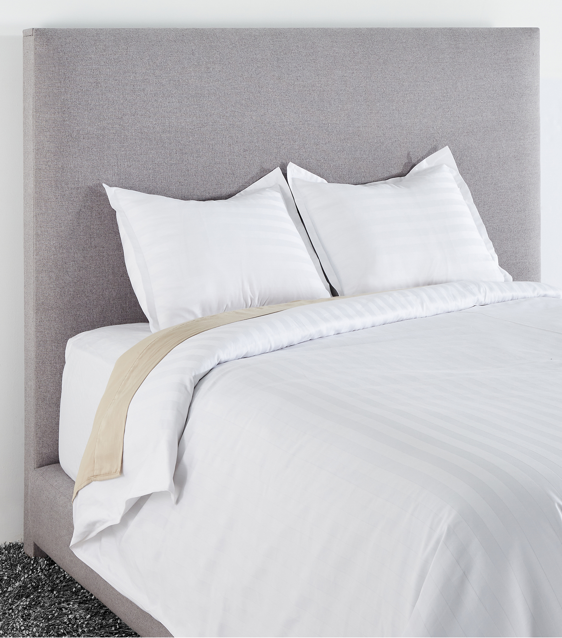 Set de funda nórdica Matrimonial/Queen Size Tempano blanco