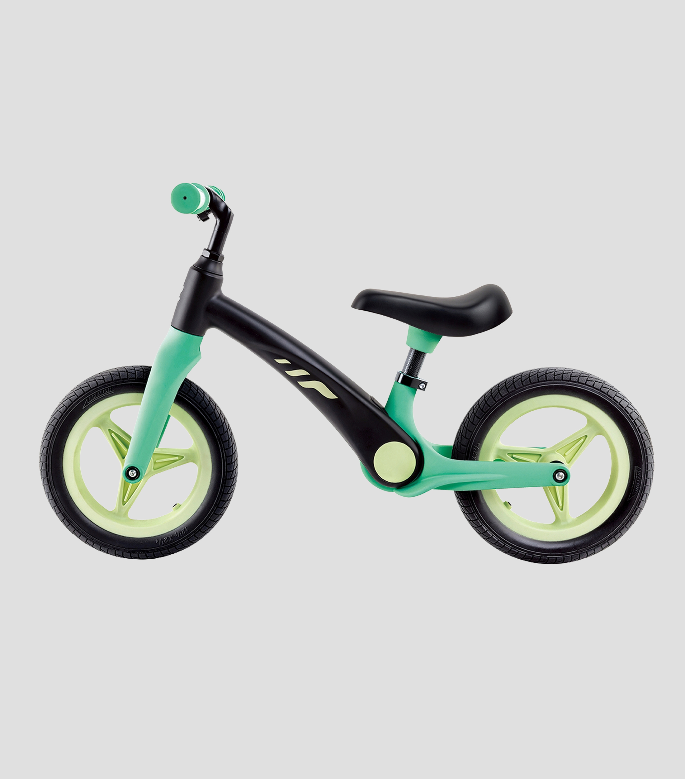 Bicicleta para bebé de equilibrio ligera sin pedales, verde