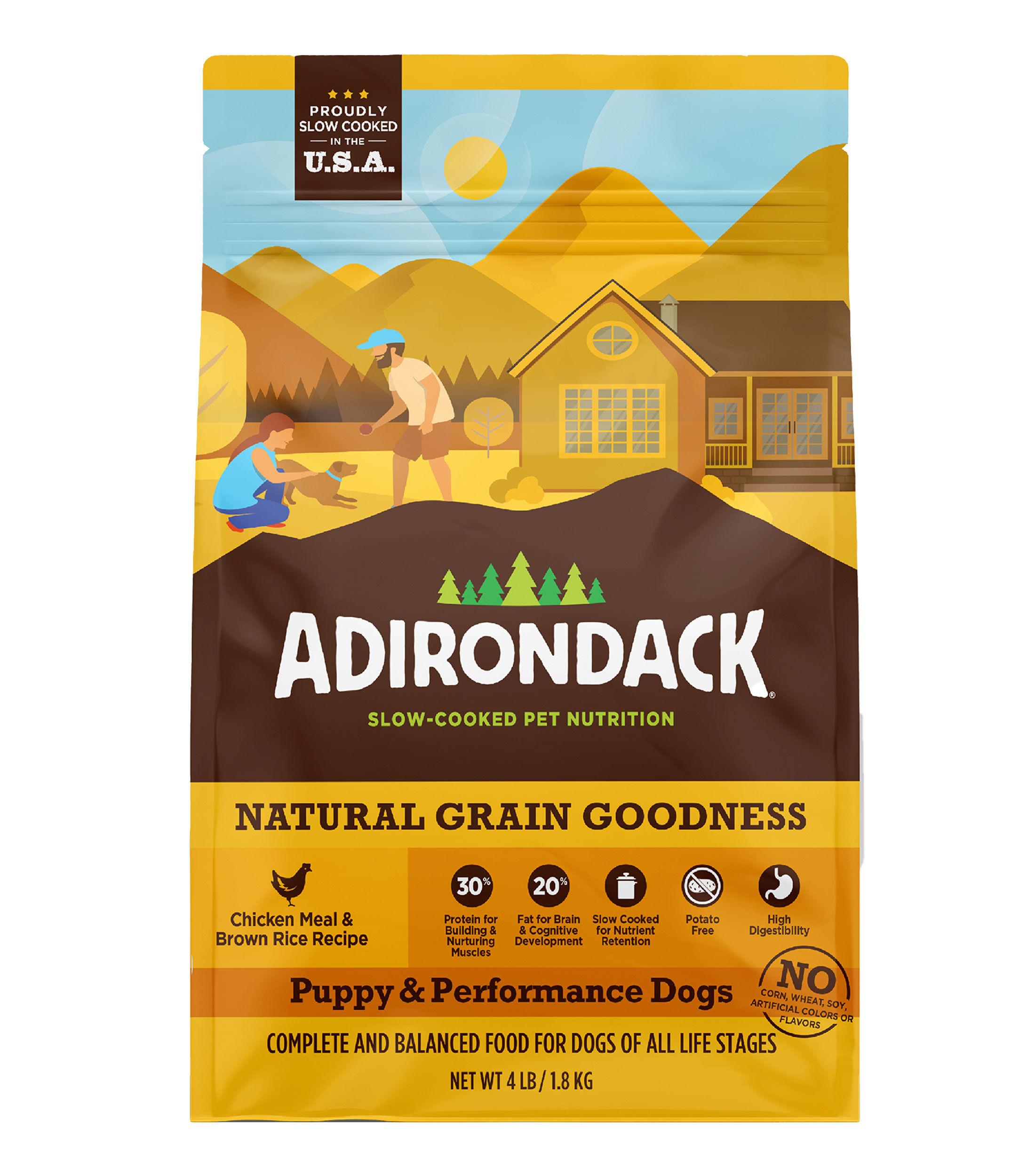 Alimento para Cachorro Adirondack, 1.8 kg