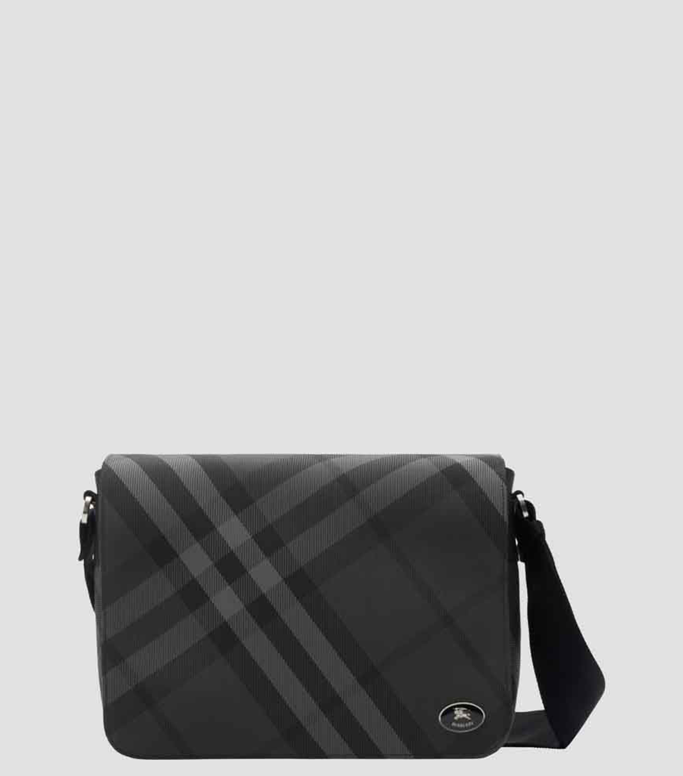 Bolso messenger con cuadros Hombre