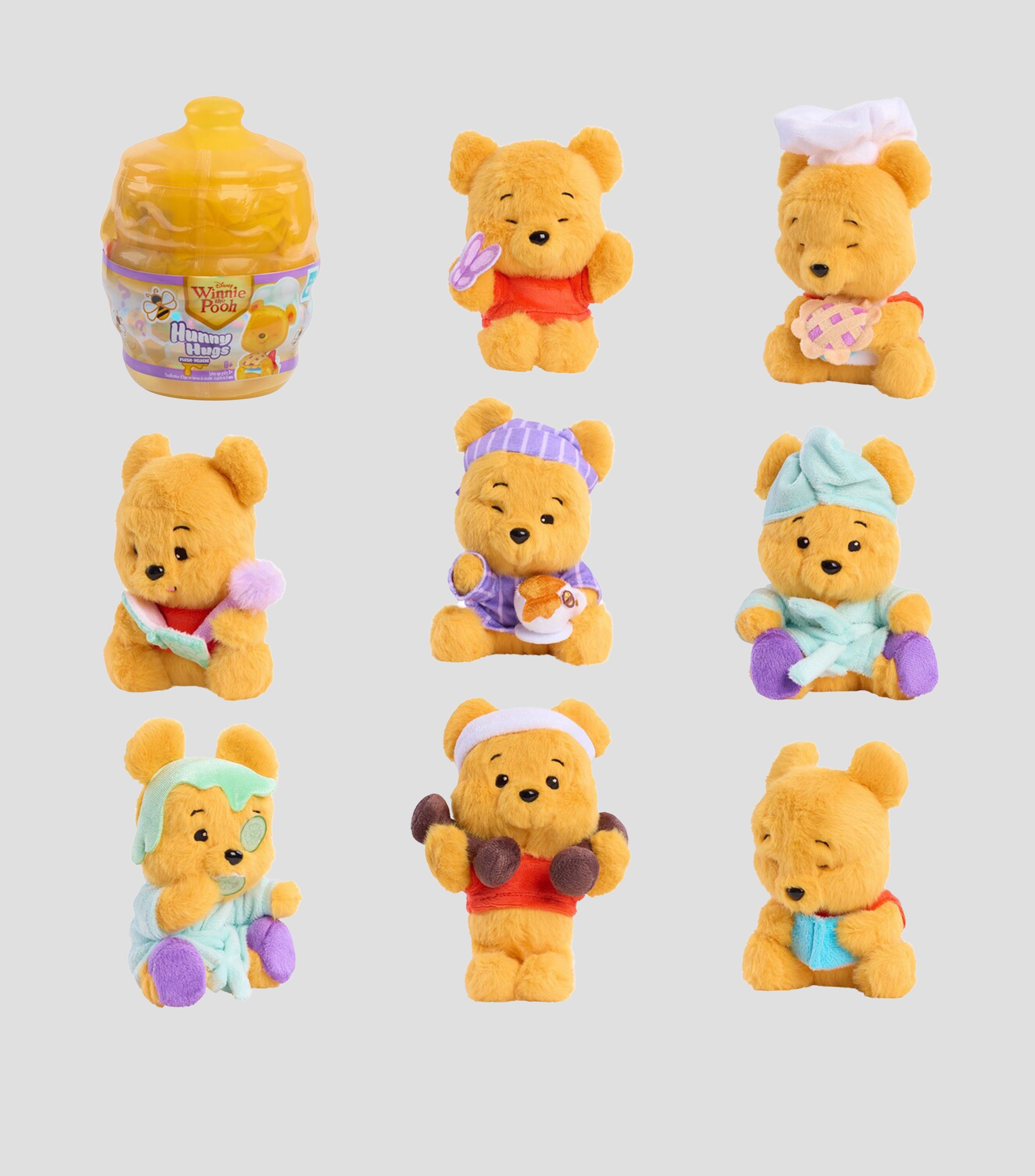 Figura sorpresa, Winnie Pooh Hunny Hugs Capsul Plush
