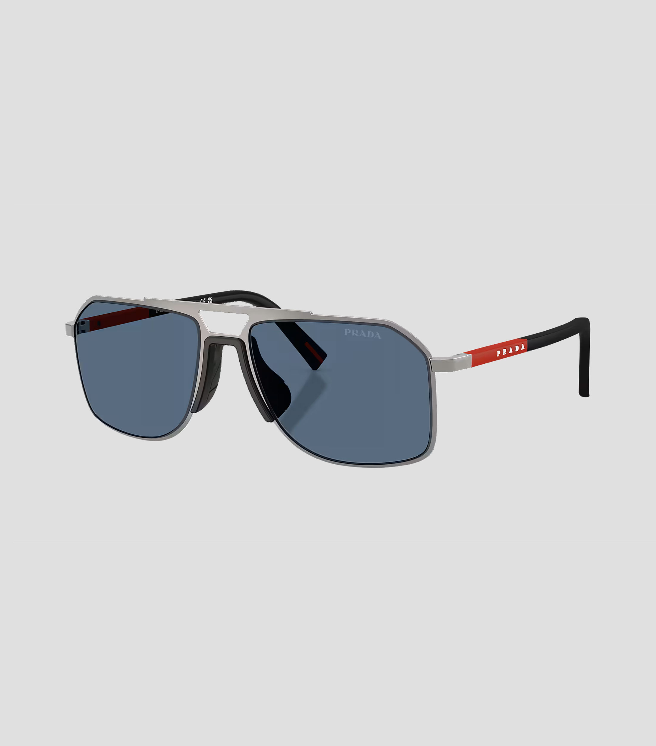 Lentes de sol aviador Linea Rossa gris plomo Unisex