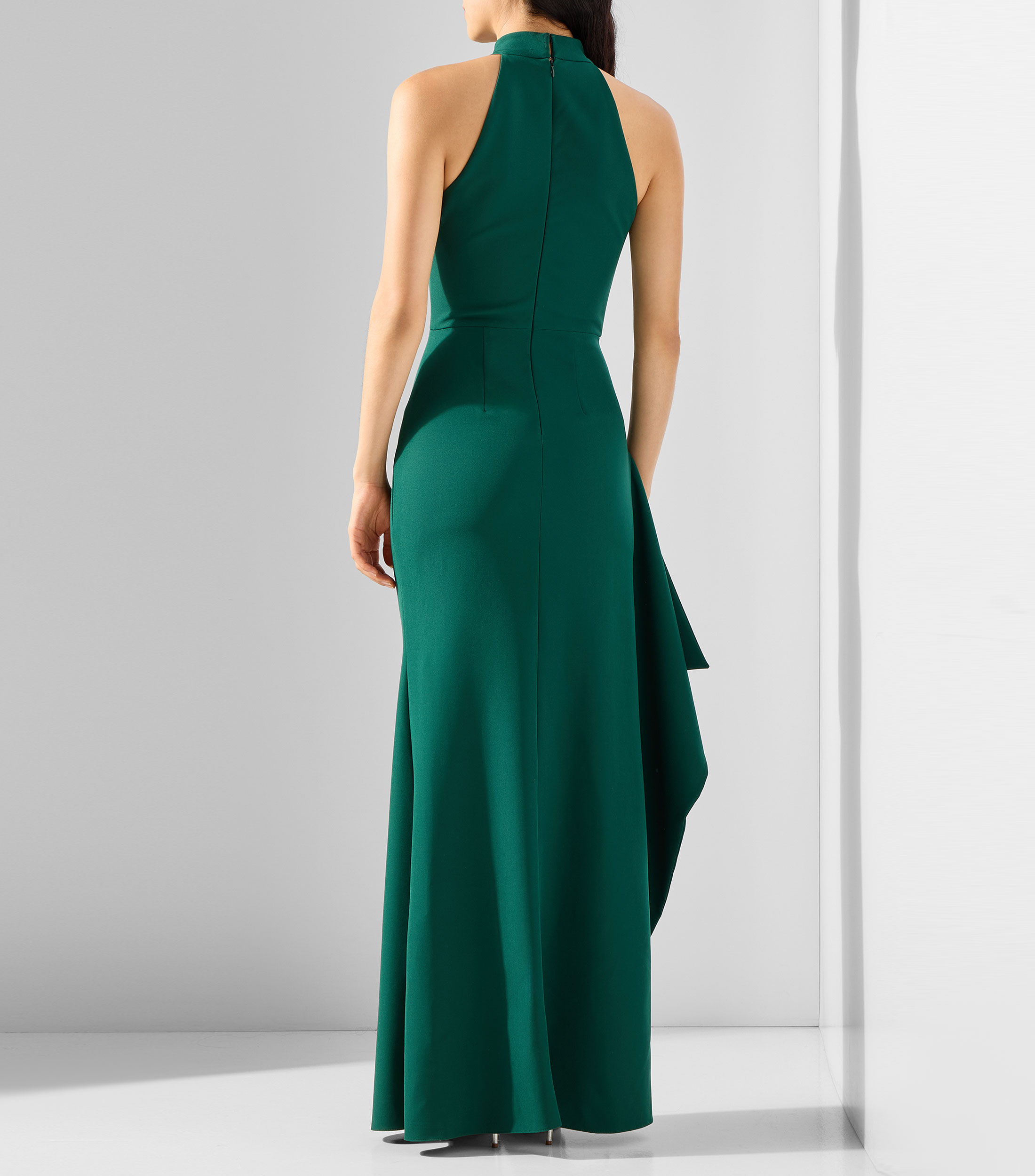 Vestido largo liso Mujer