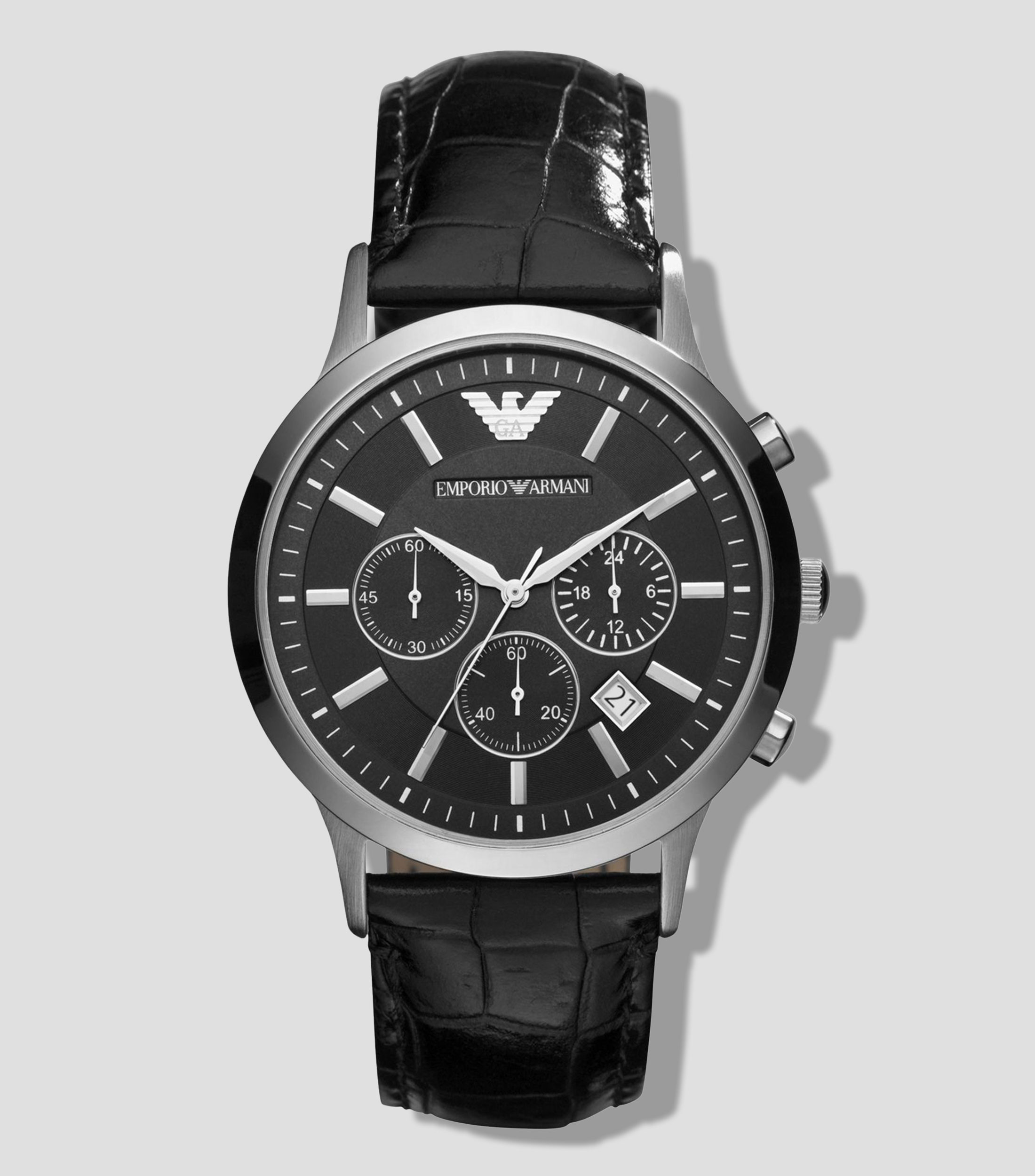 Reloj para Hombre Renato Casual Negro, Plateado