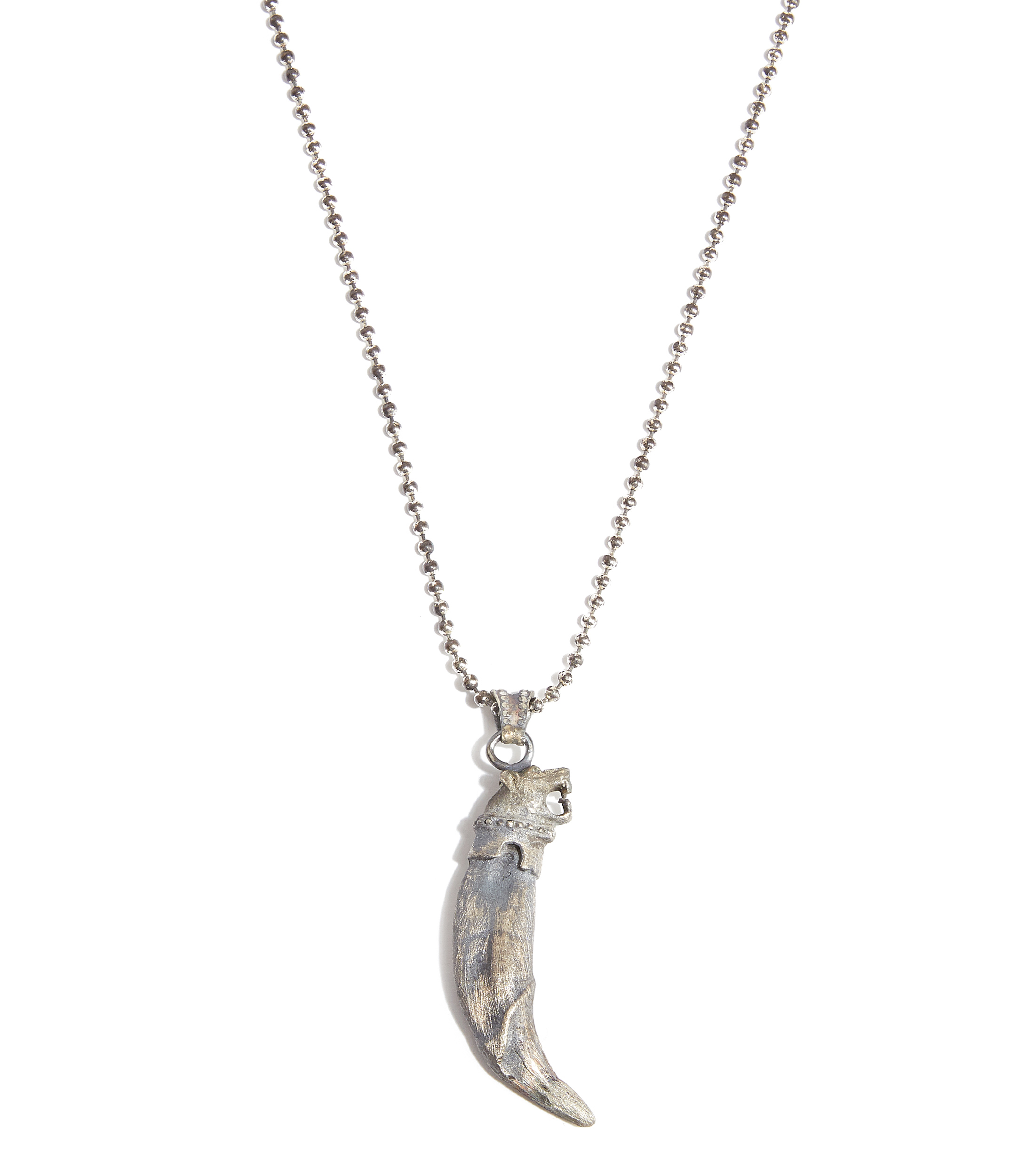Collar en plata Hombre