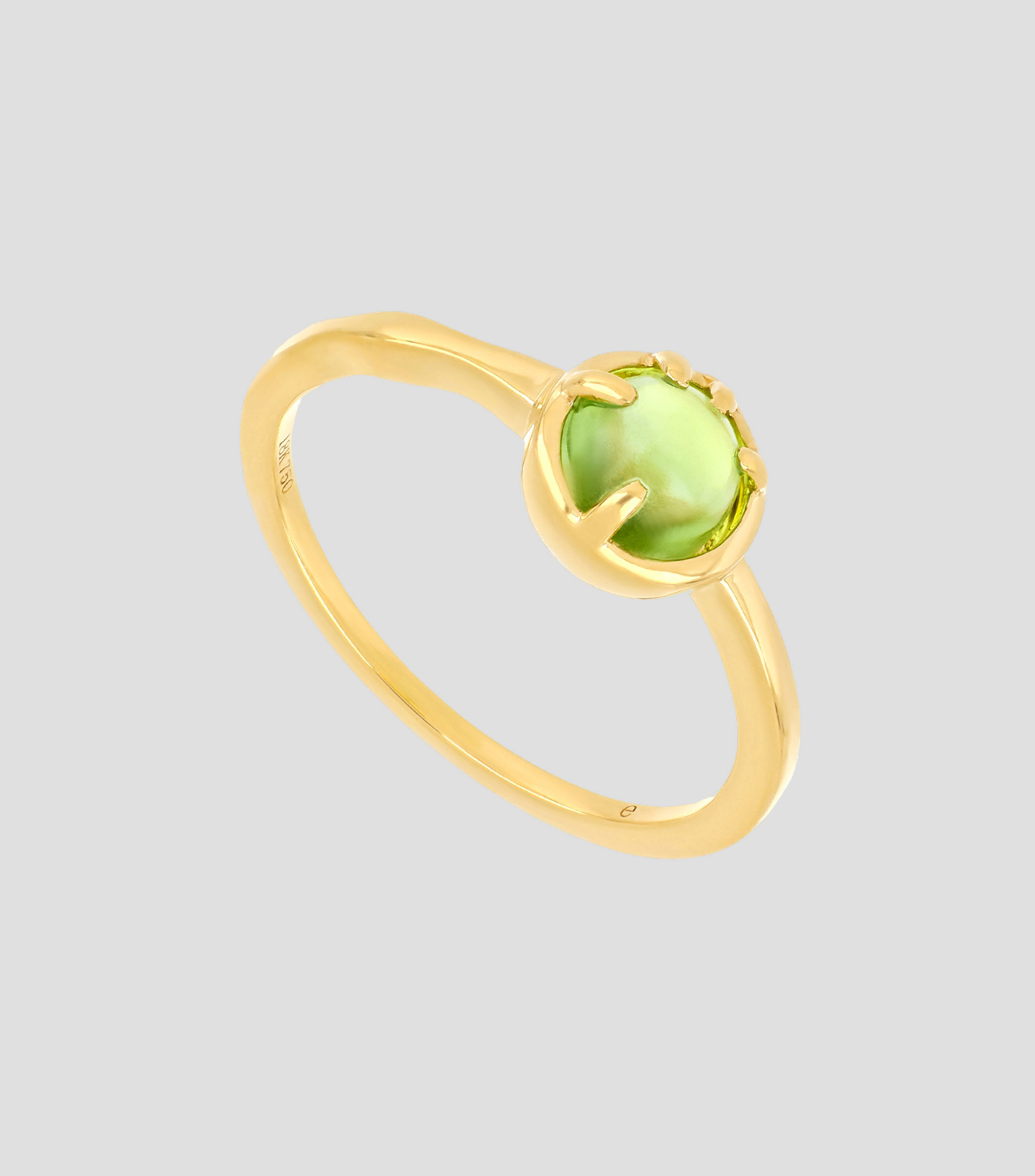 Anillo en oro amarillo de 18 kilates con Turmalina Sing Mujer