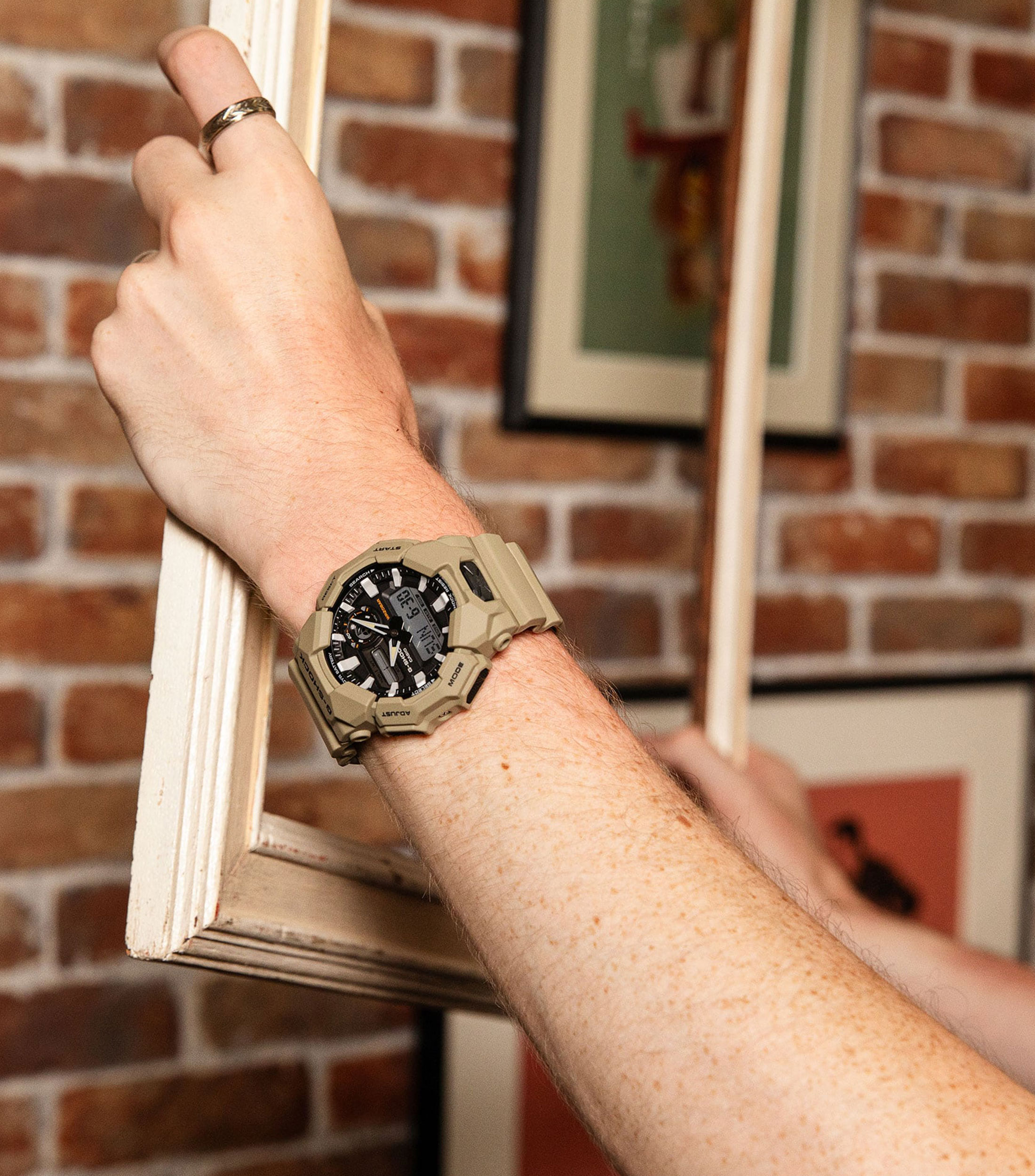 Reloj para Hombre Rugged Combi Bacis Casual, Negra