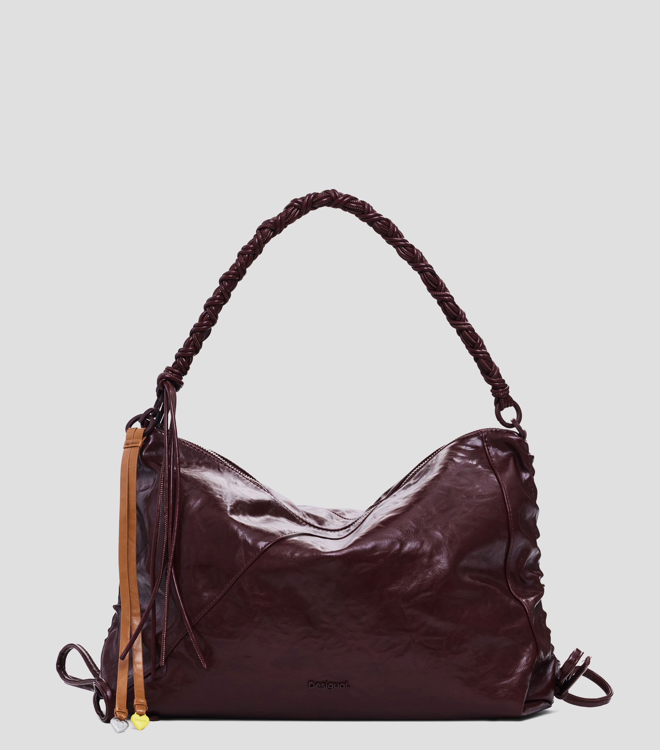 Bolsa grande brillante lazo Mujer