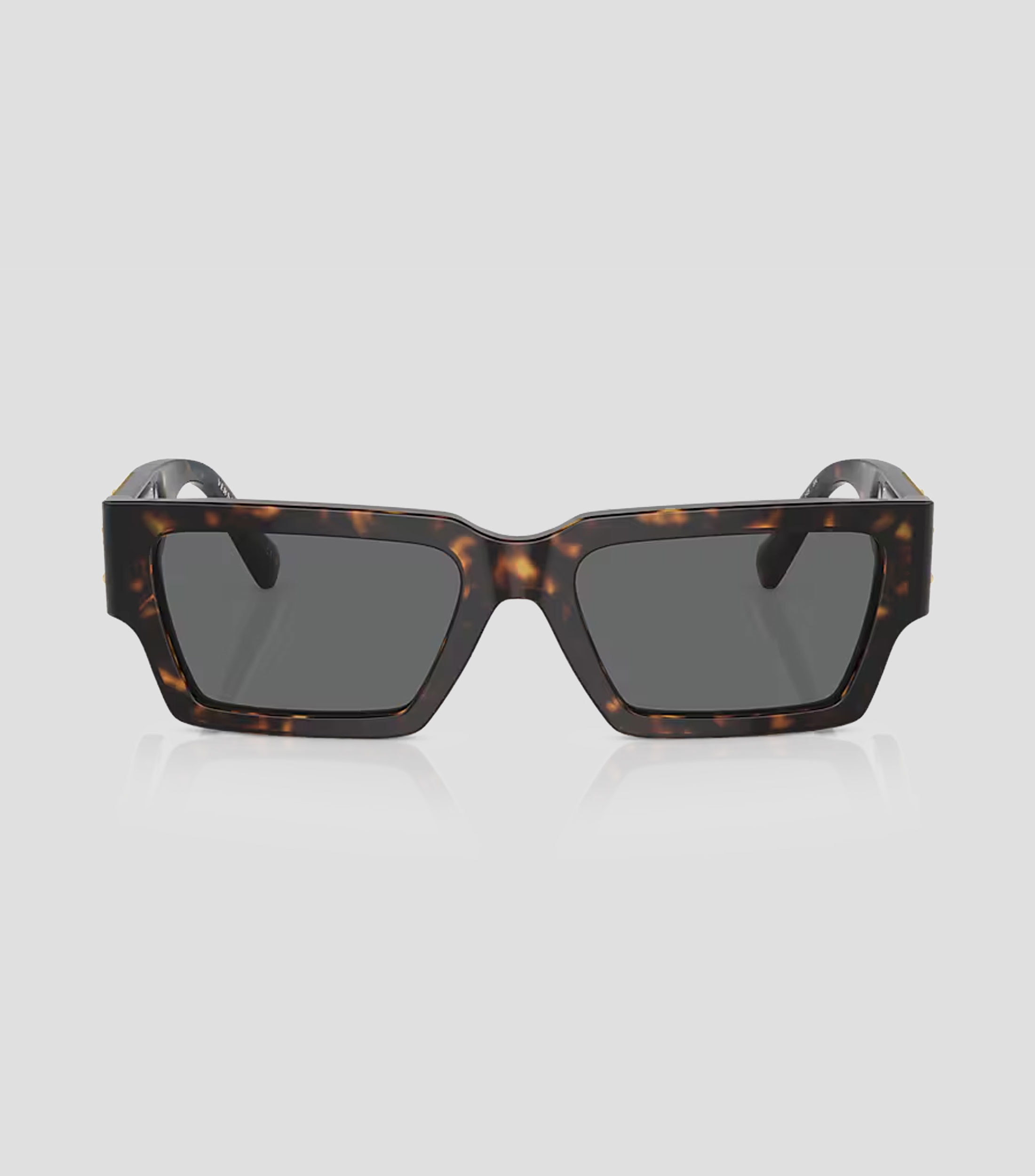 Lentes de sol rectangulares havana Hombre