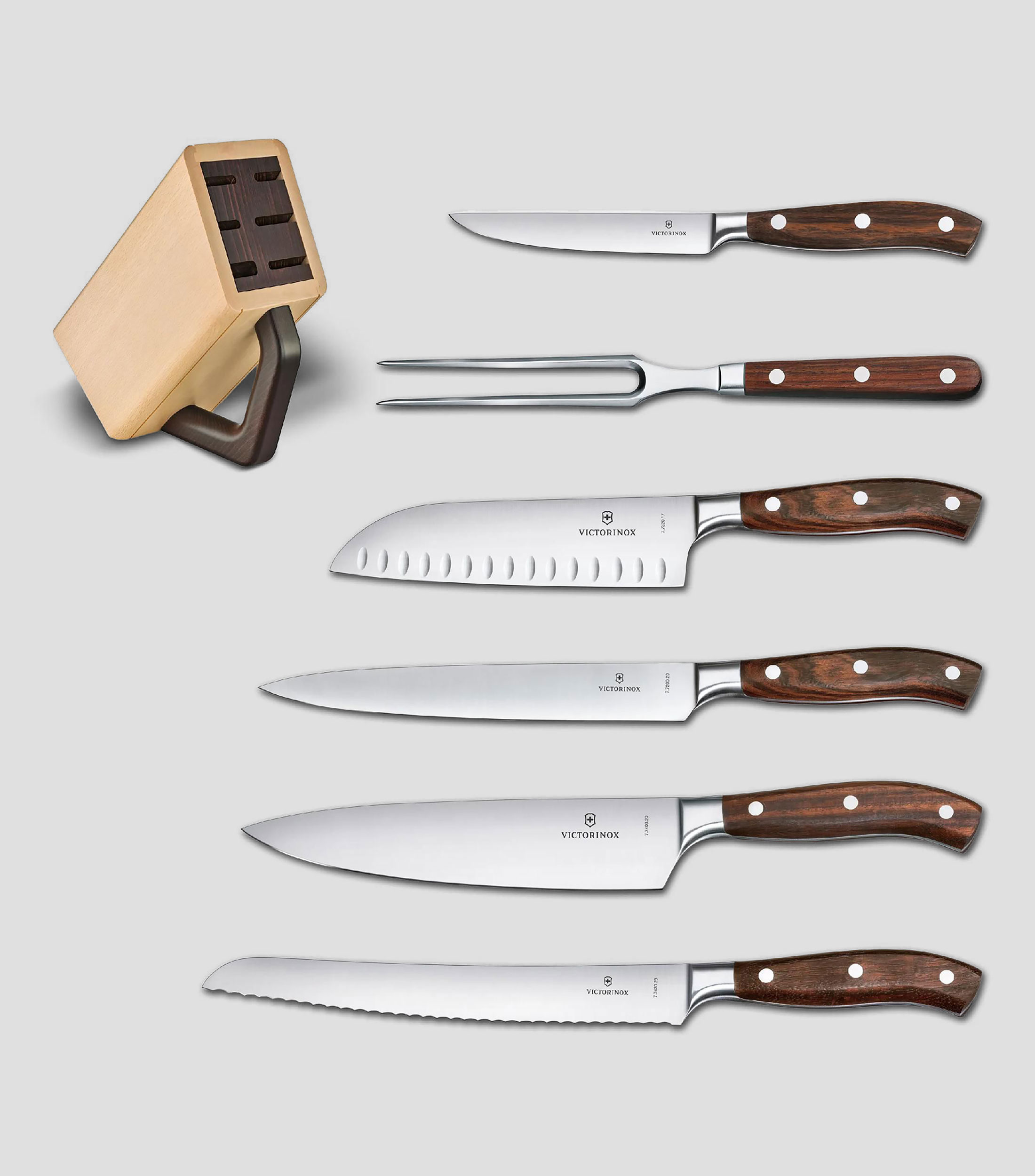Set de cuchillos 7 piezas forjados
