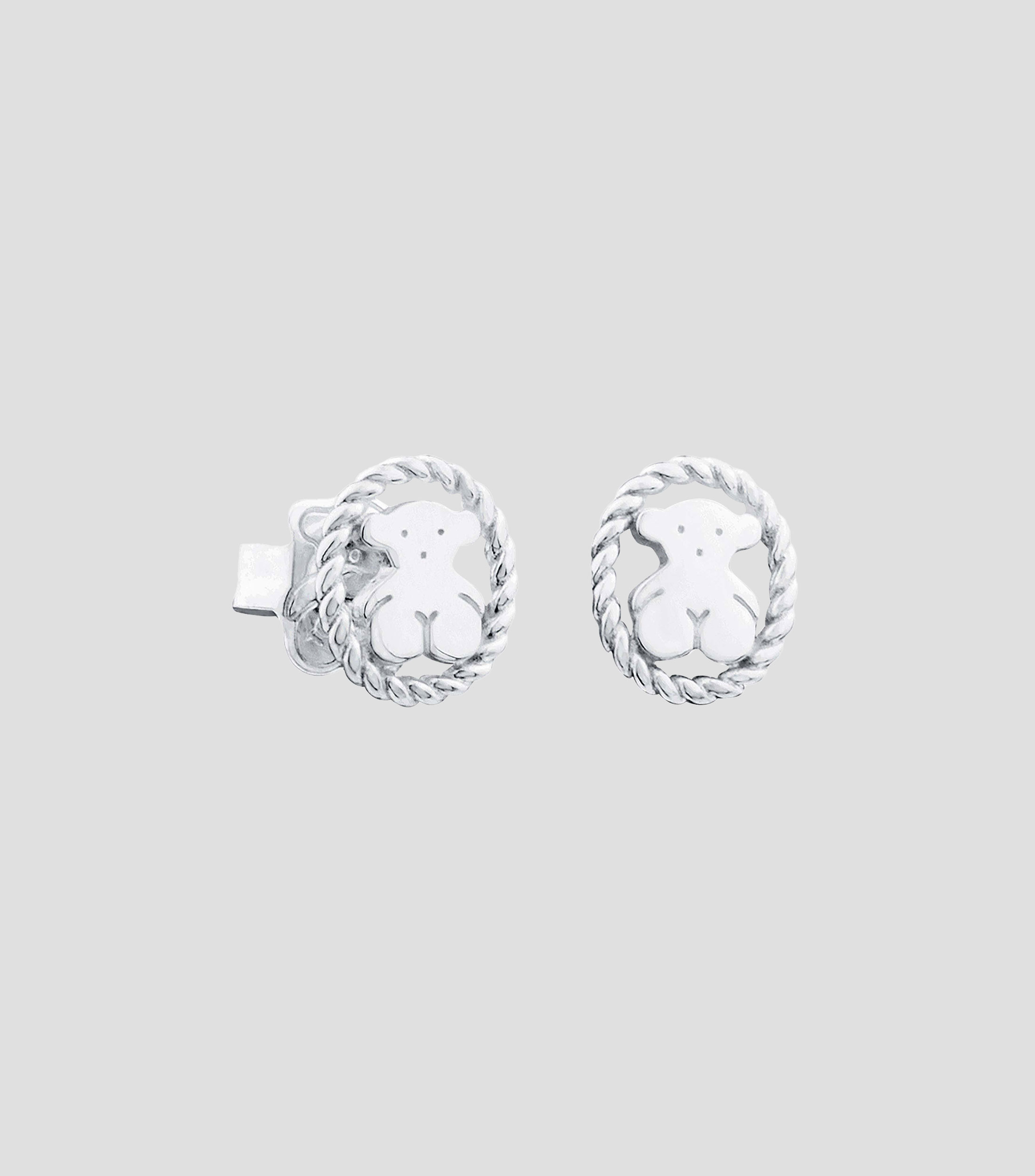 Pendientes en plata Camee Mujer