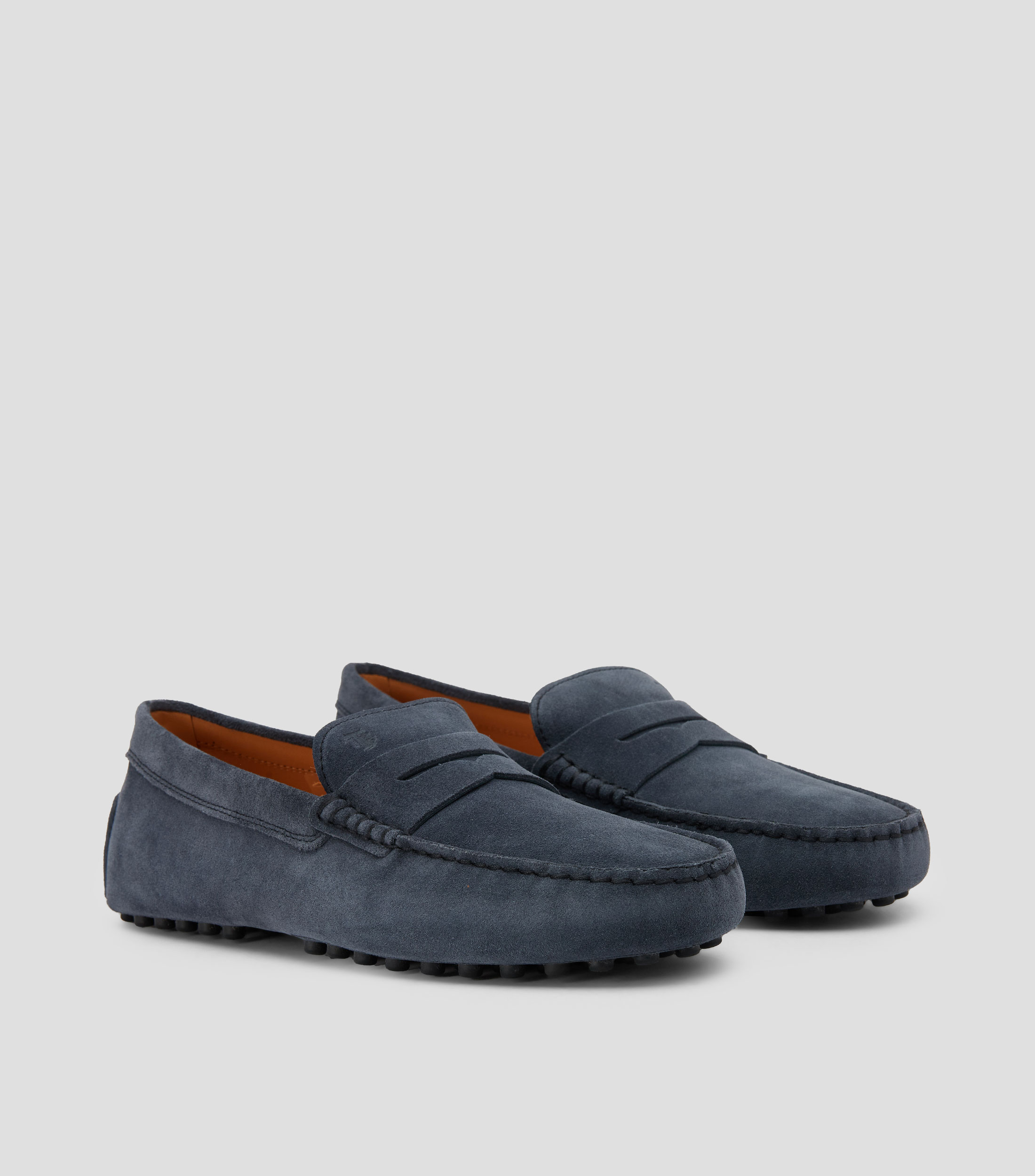 Mocasines Gommino en piel con cinta Hombre
