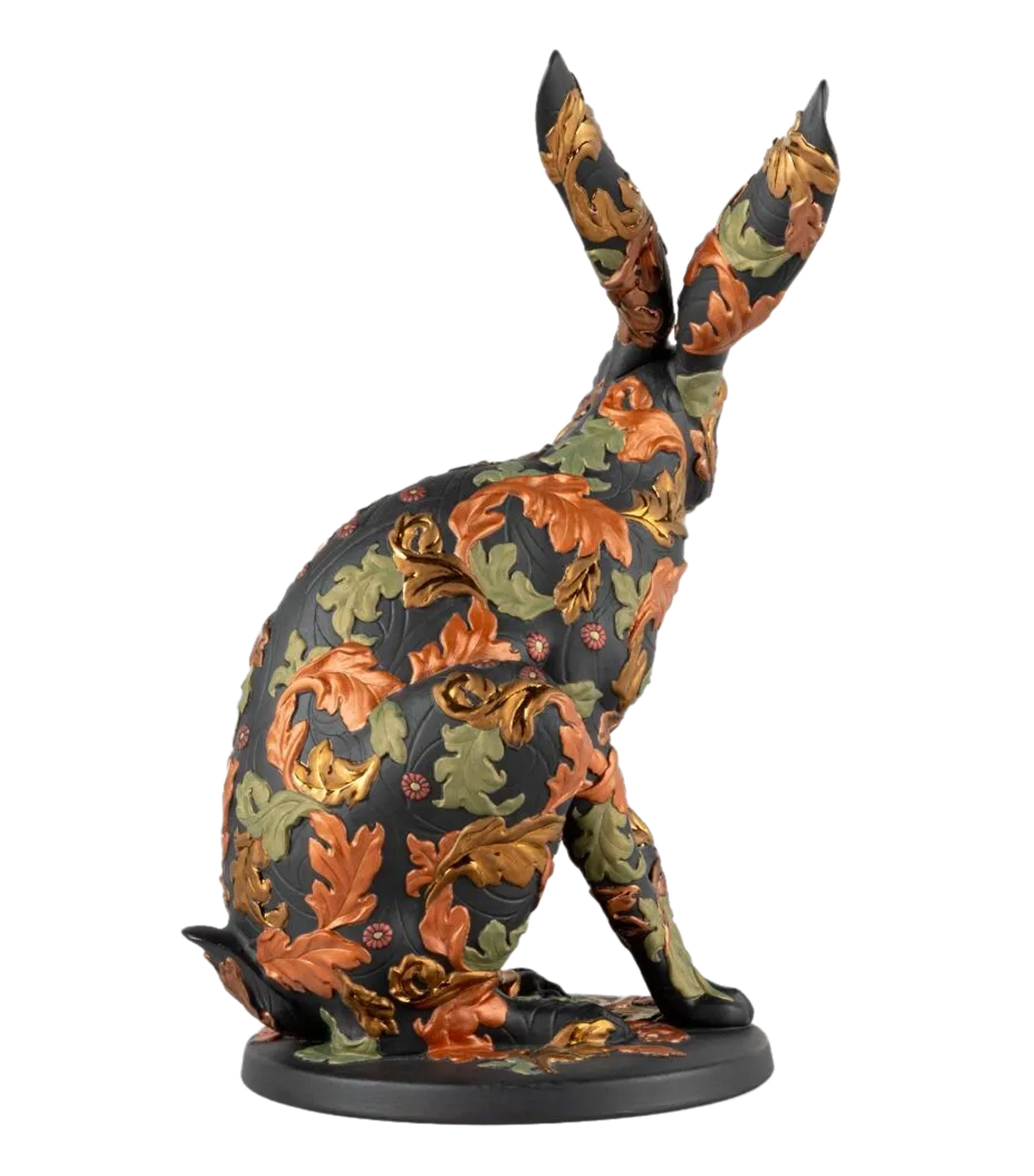 Escultura Liebre del Bosque en porcelana
