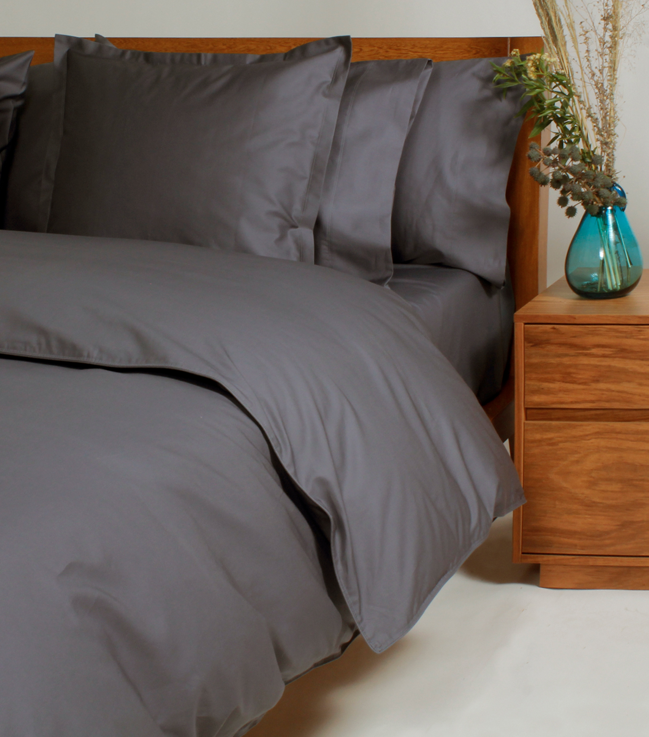 Set de funda para Duvet Individual Gris Oxford