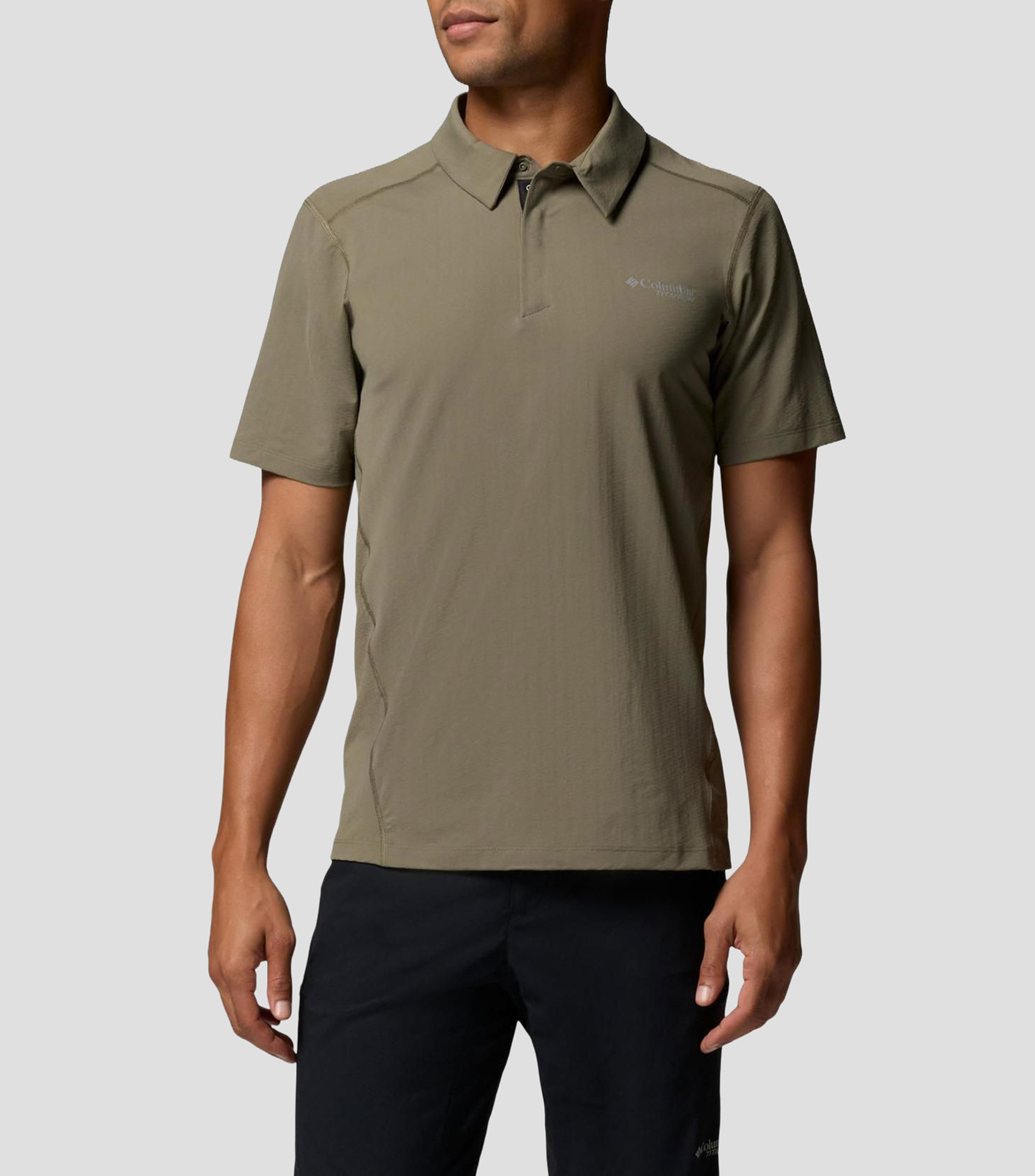 Playera tipo polo para senderismo de manga corta Diamond Peak Pro sólida Hombre