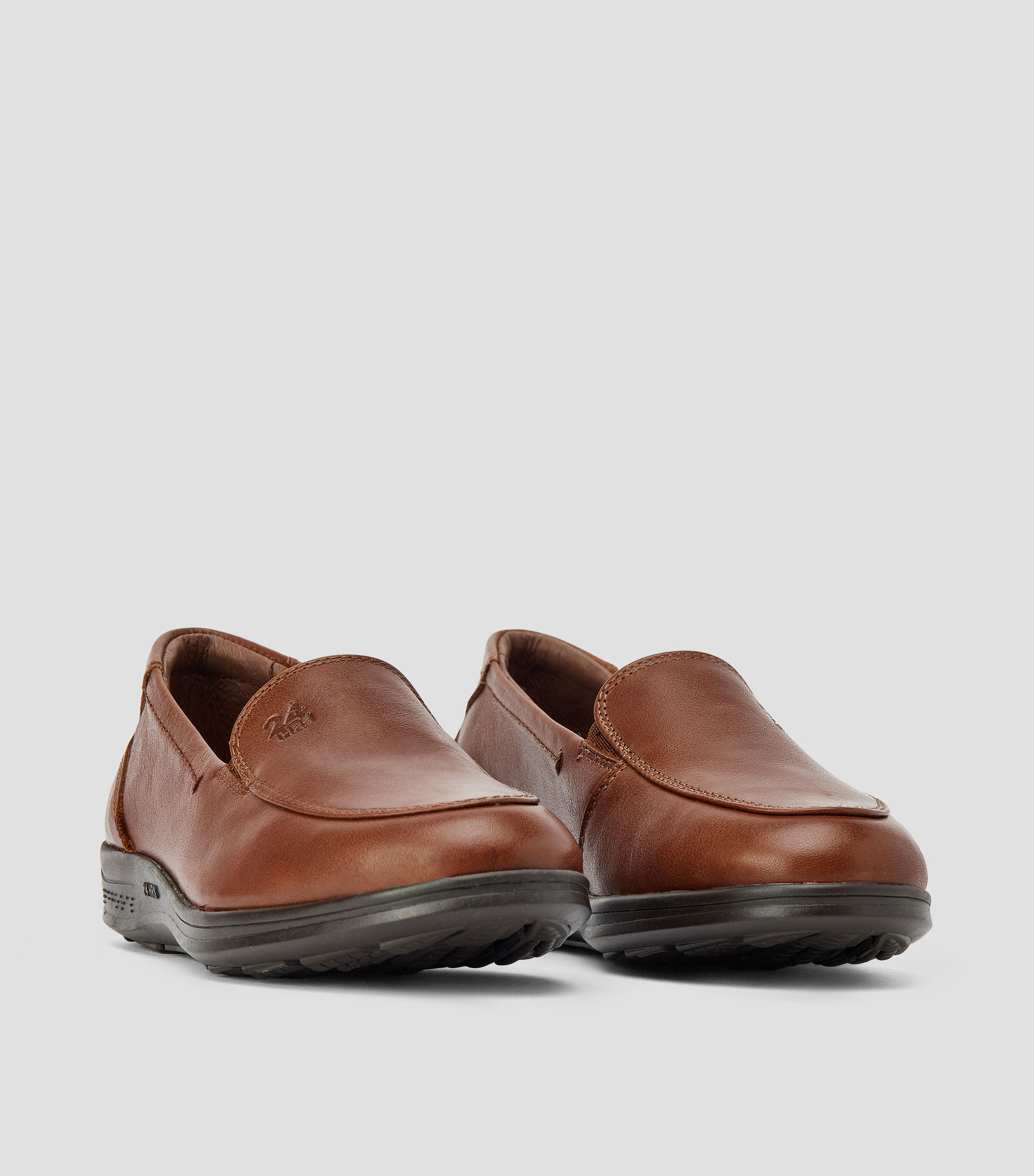 Mocasines en piel liso Mujer