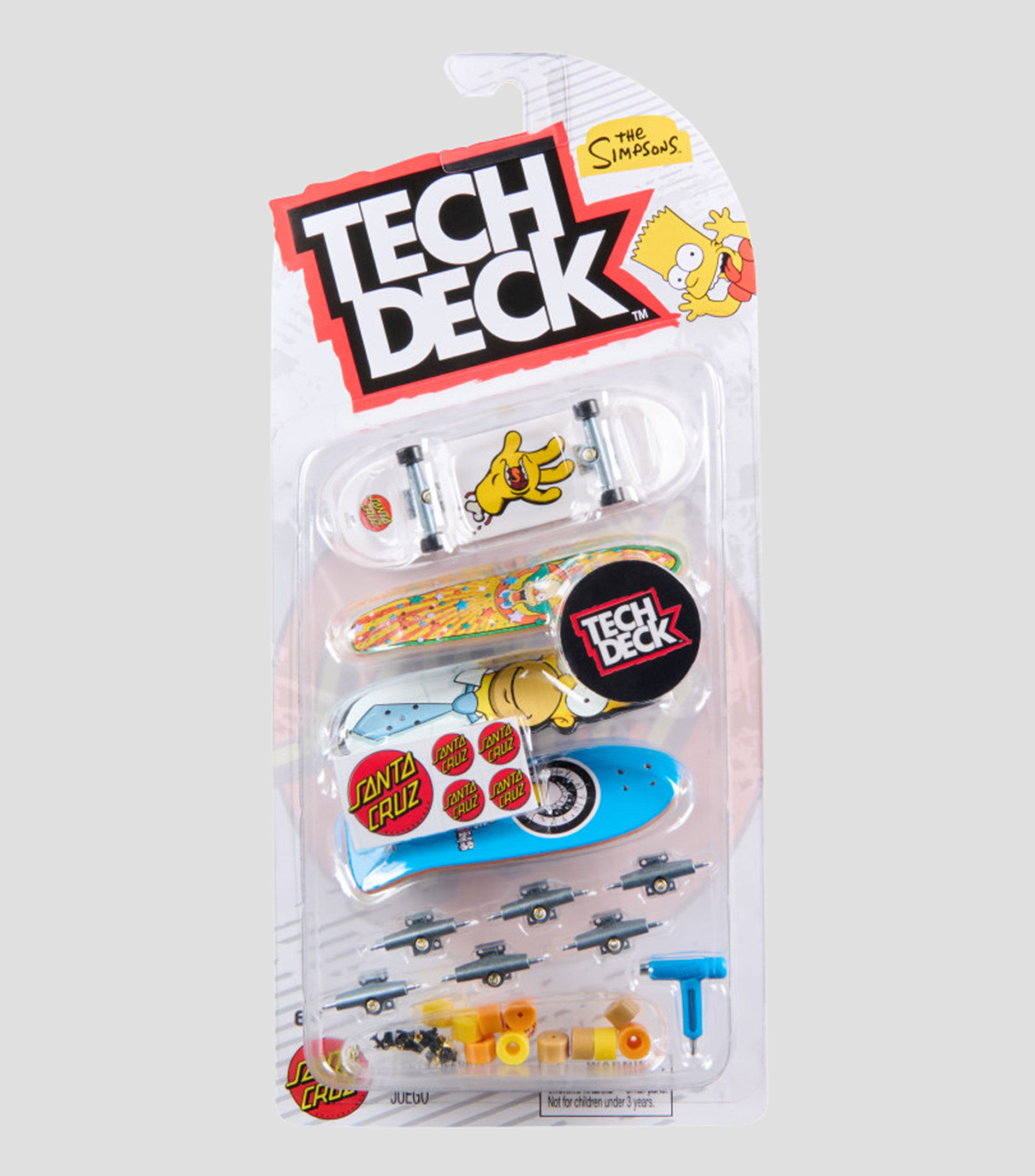 Tech Deck 4 Patinetas The Simpsons