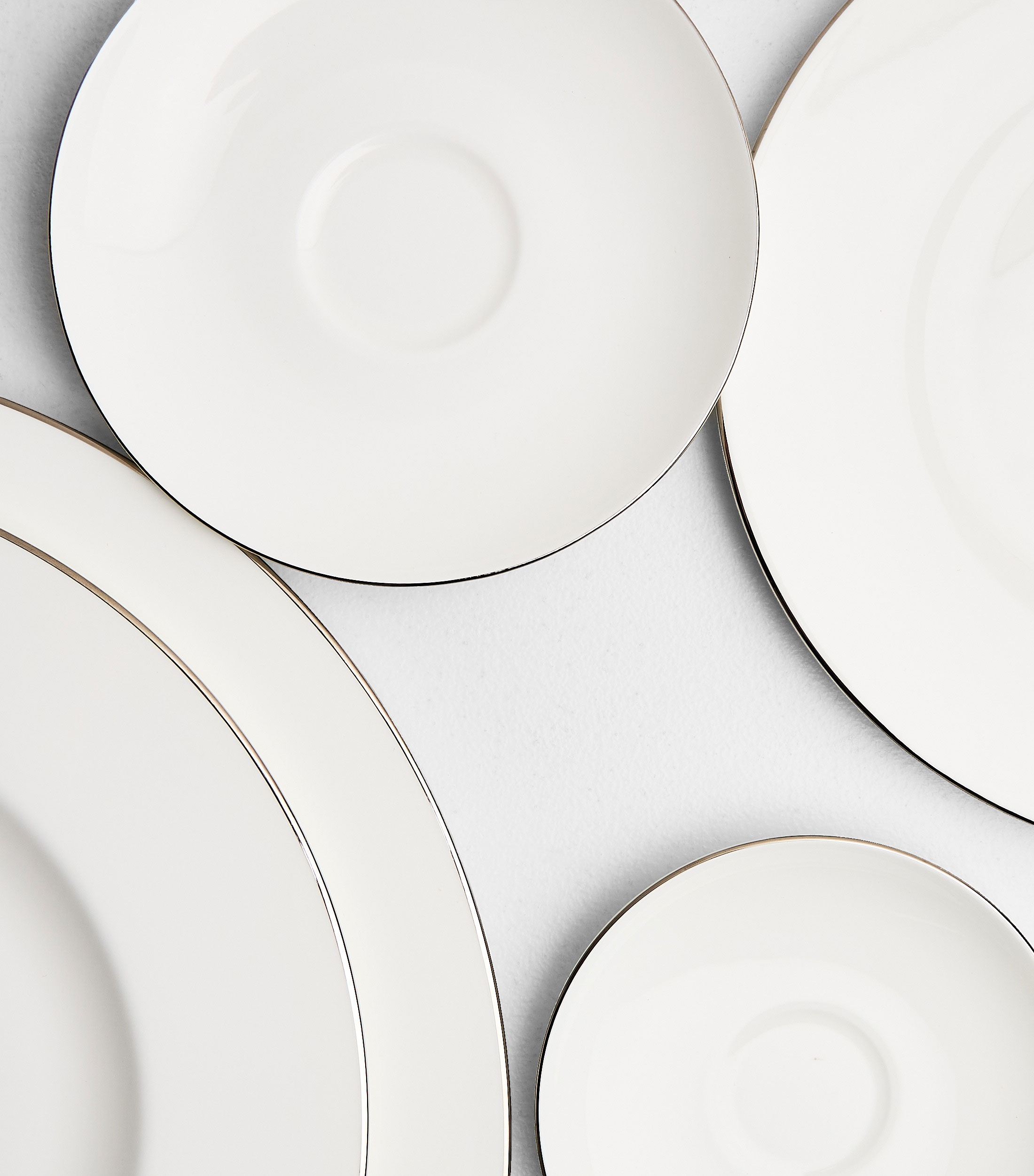 Plato para Taza Anmut Platinum 1 con linea plateada