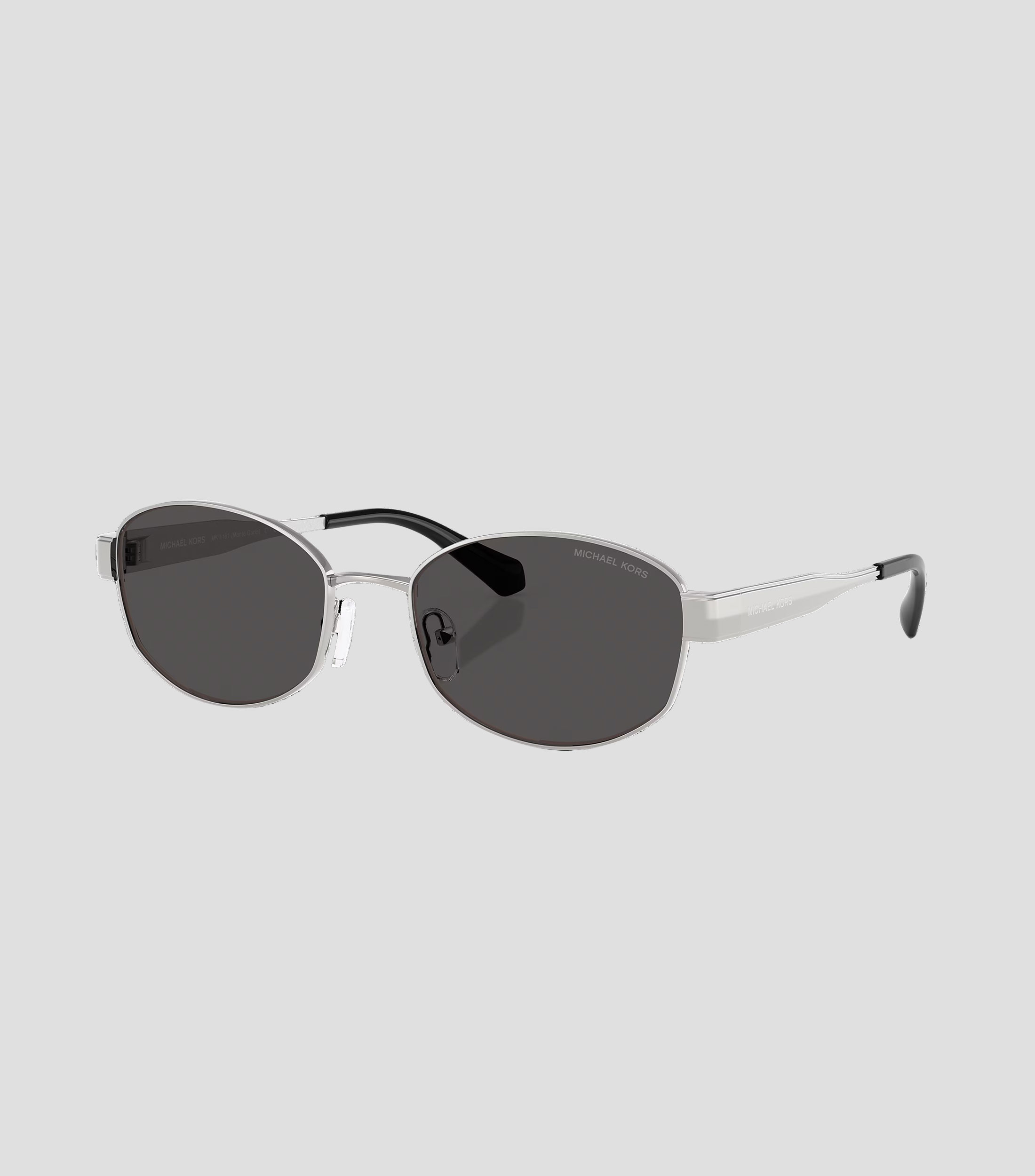 Lentes de sol ovalados Monte Carlo plateados Mujer