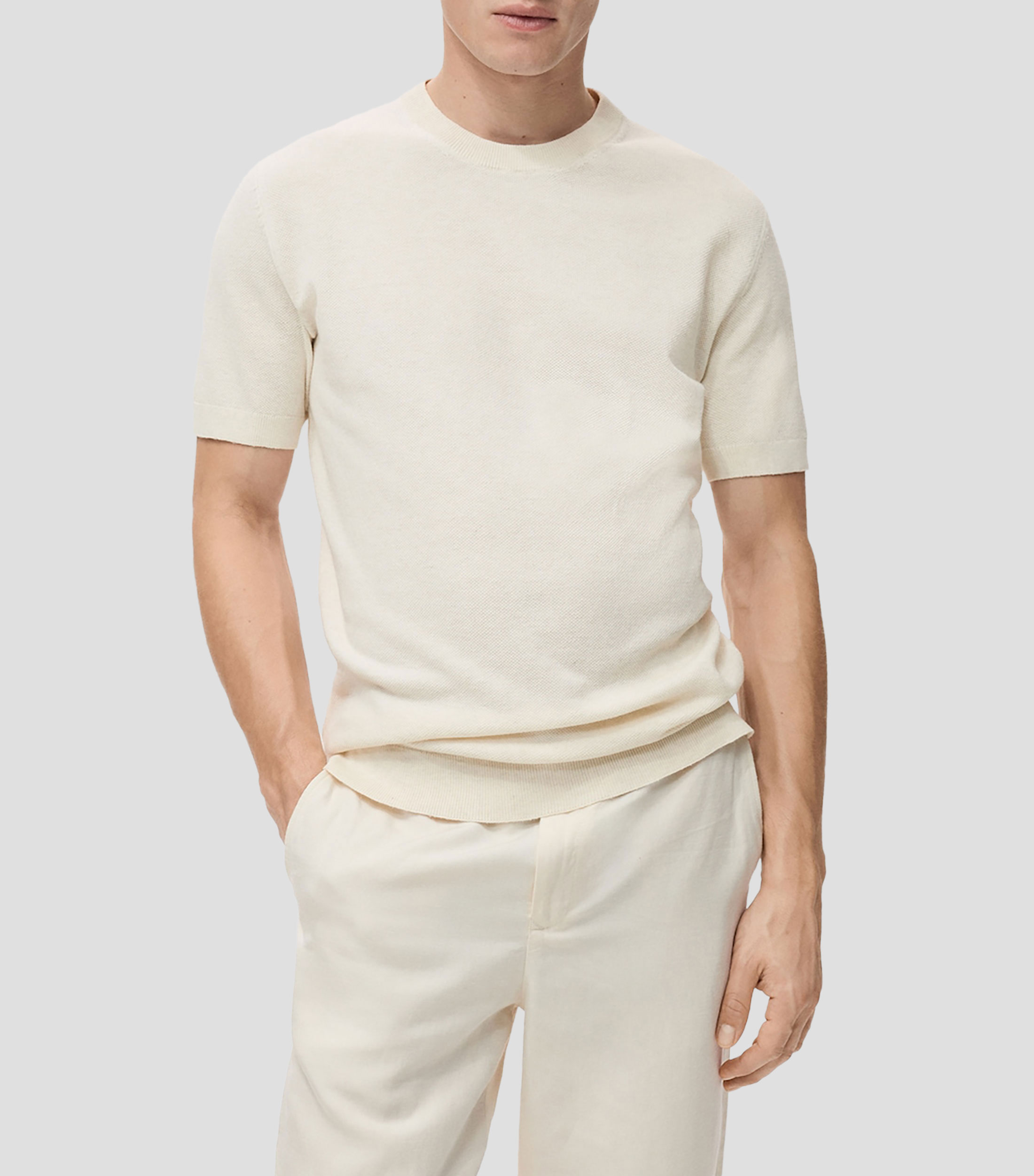 Playera cuello redondo manga corta Hombre