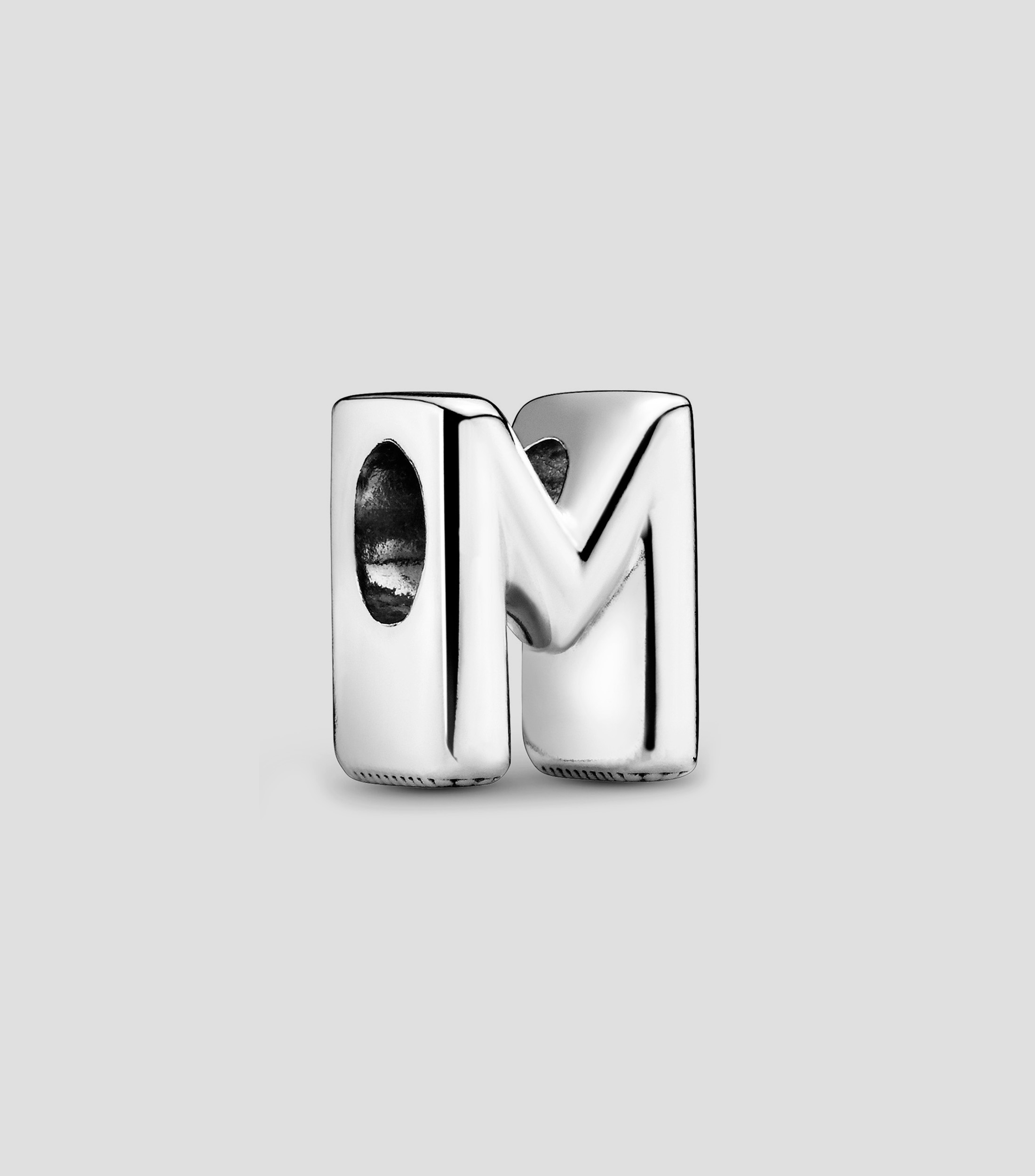 Charm letra "M" en plata .925 Mujer