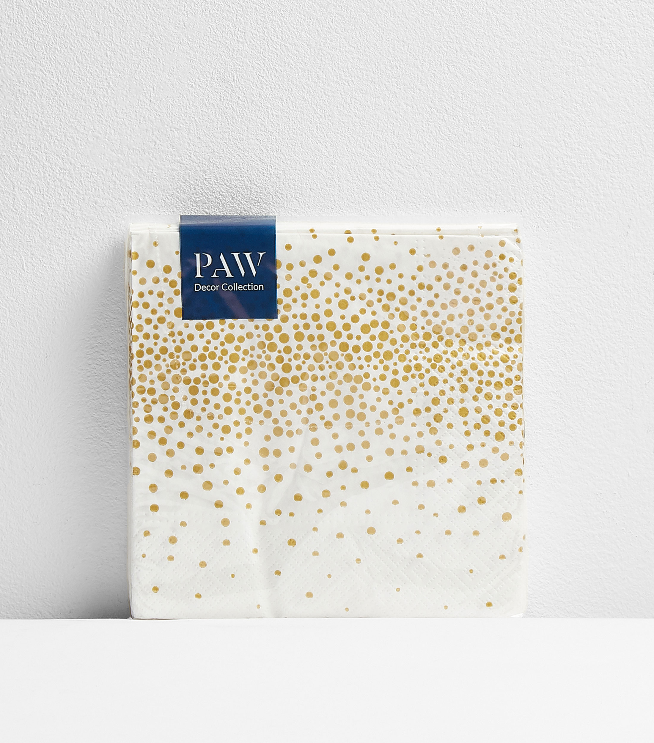 Set 20 servilletas de papel Confeti Dorado