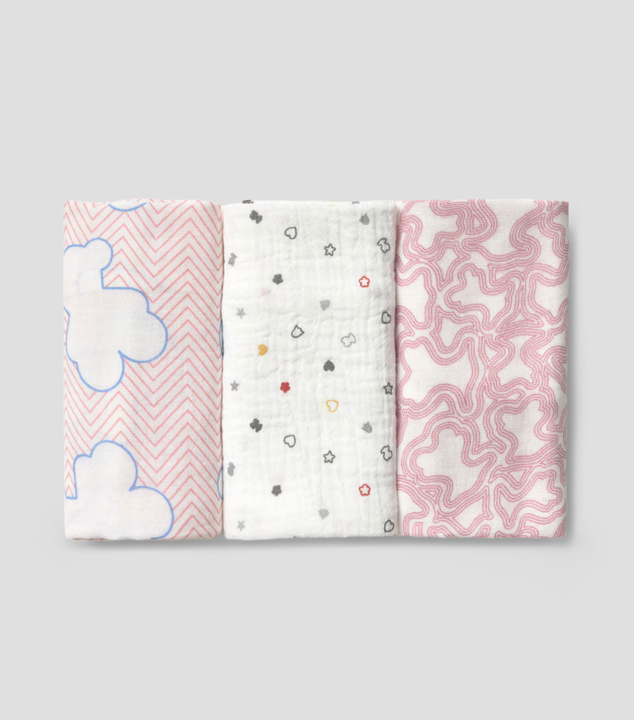 Set 3 Mini Mantas Bebé