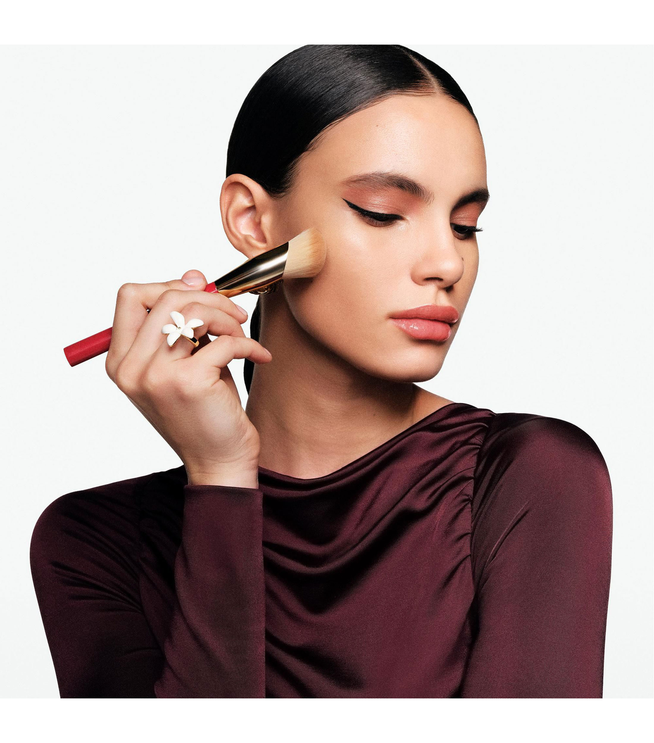 Brocha para base de maquillaje Herrera Foundation