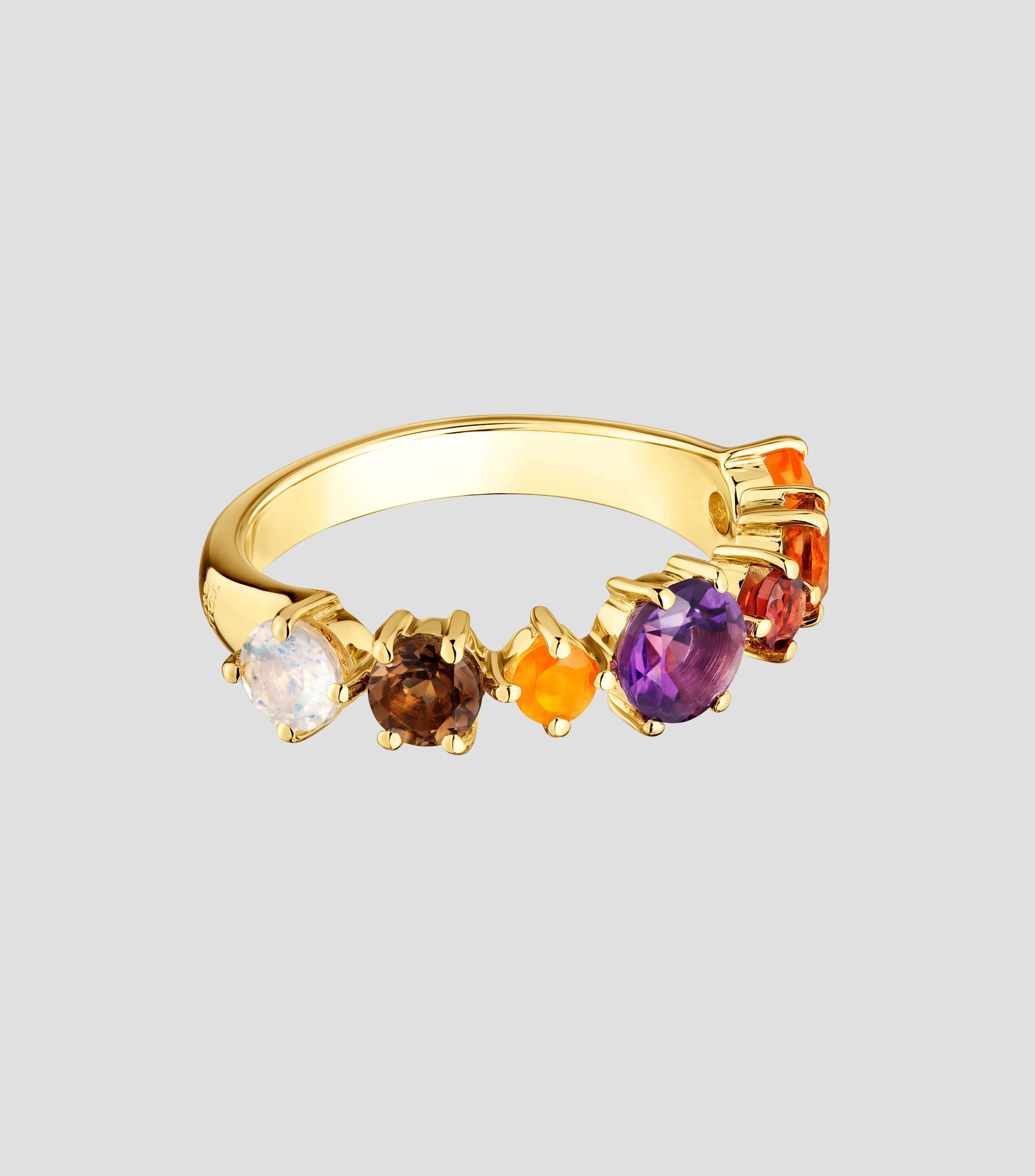Anillo con gemas Mujer