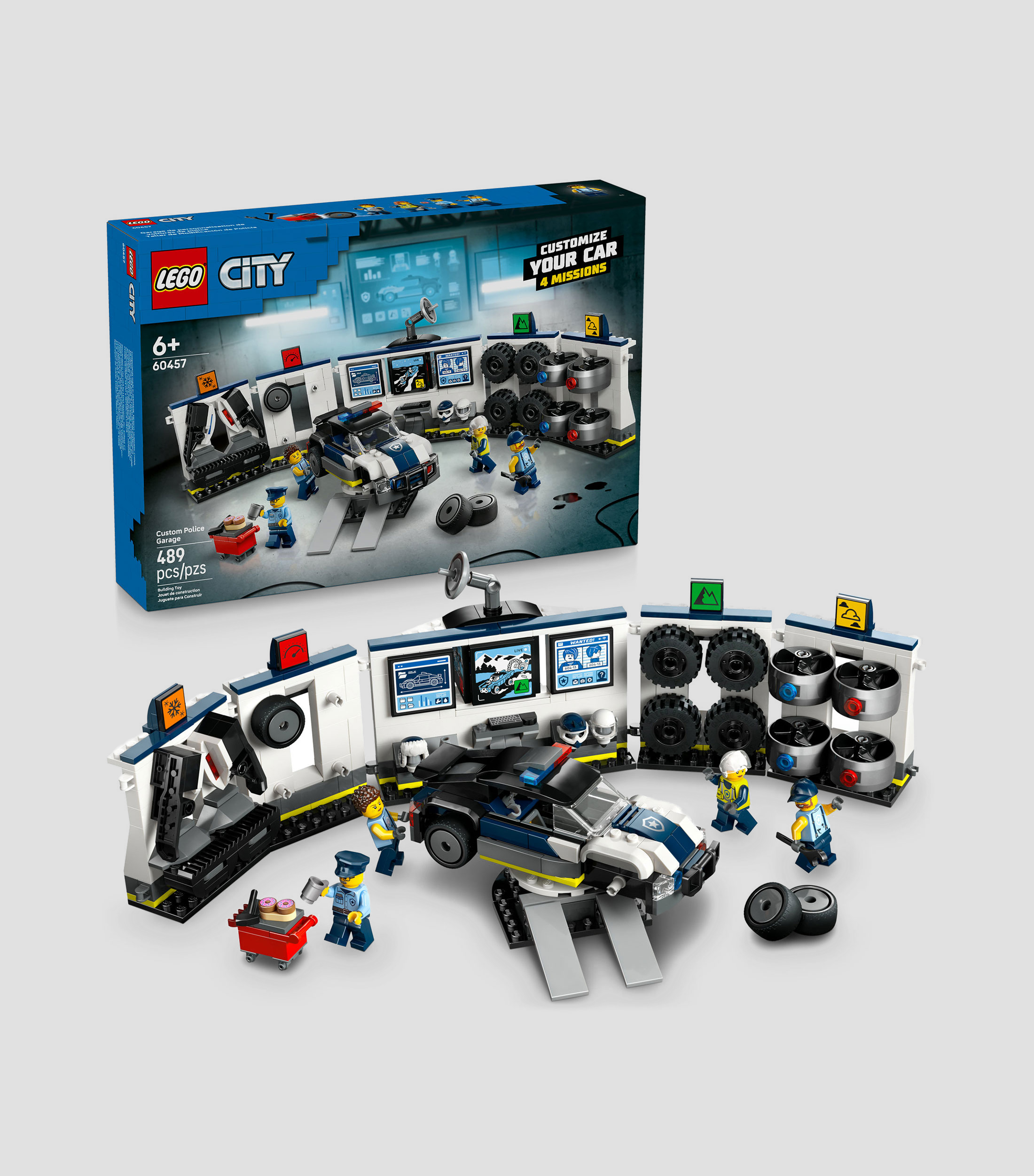 Lego City Taller de Modificación de Autos de Policía 60457