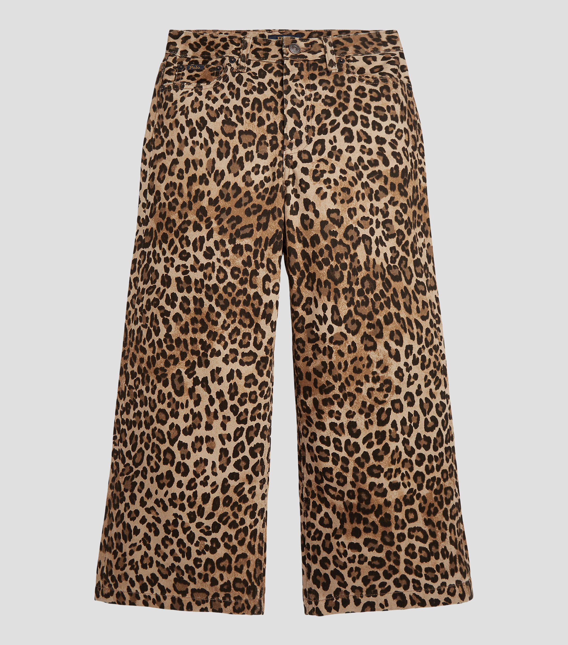 Pantalón de pierna ancha con estampado de leopardo Niña