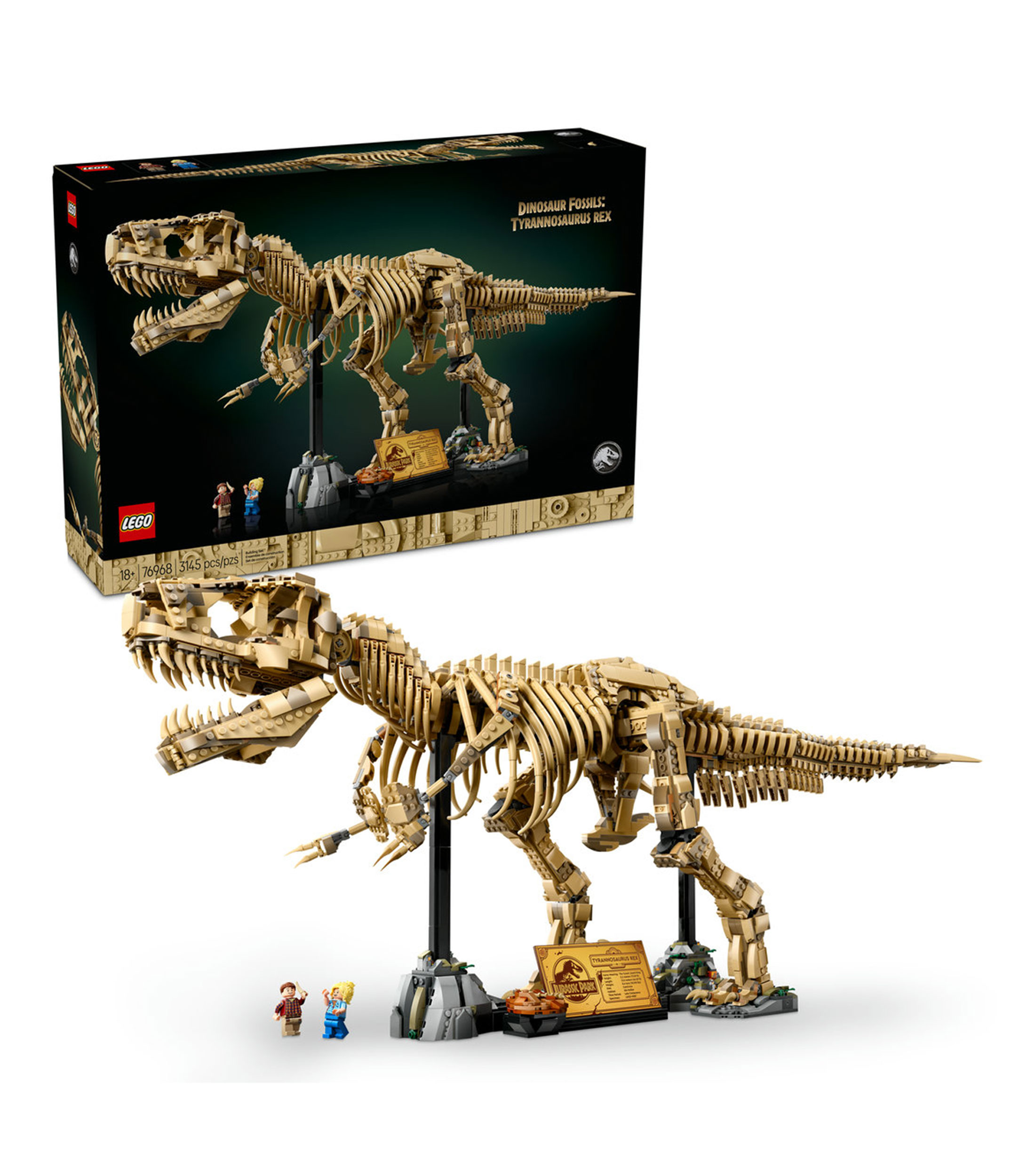 Lego Jurassic World Fósiles de Dinosaurio Tyrannosaurus Rex 76968
