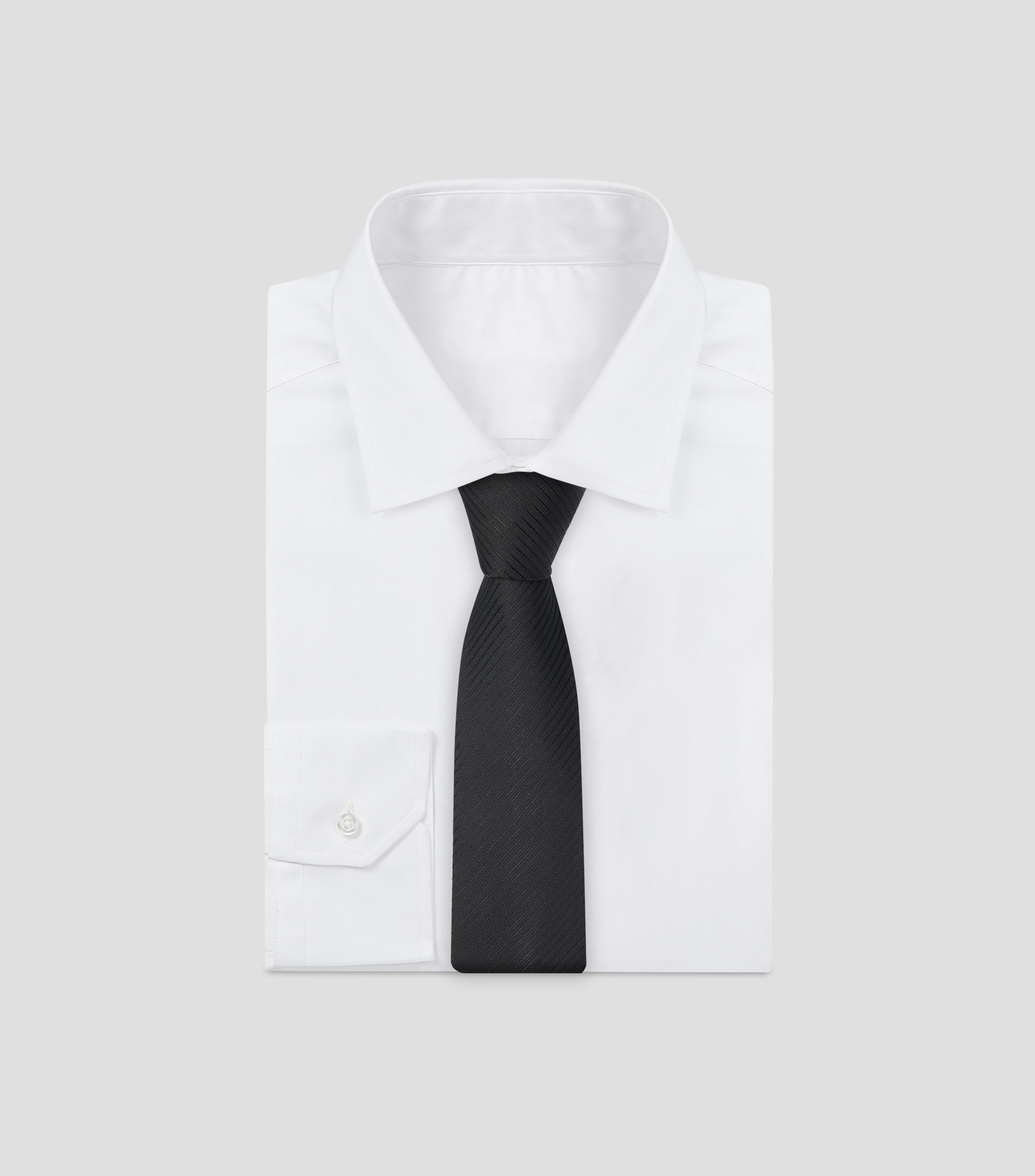 Corbata ancha en seda con rayas