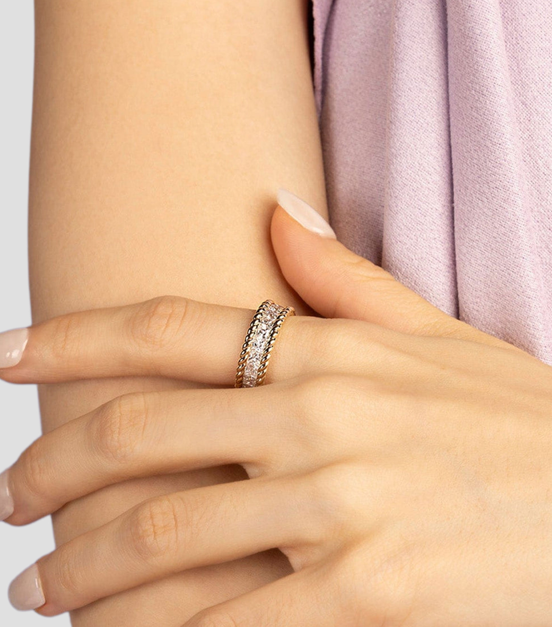 Anillo Printemps incrustaciones de zirconia cúbica Mujer