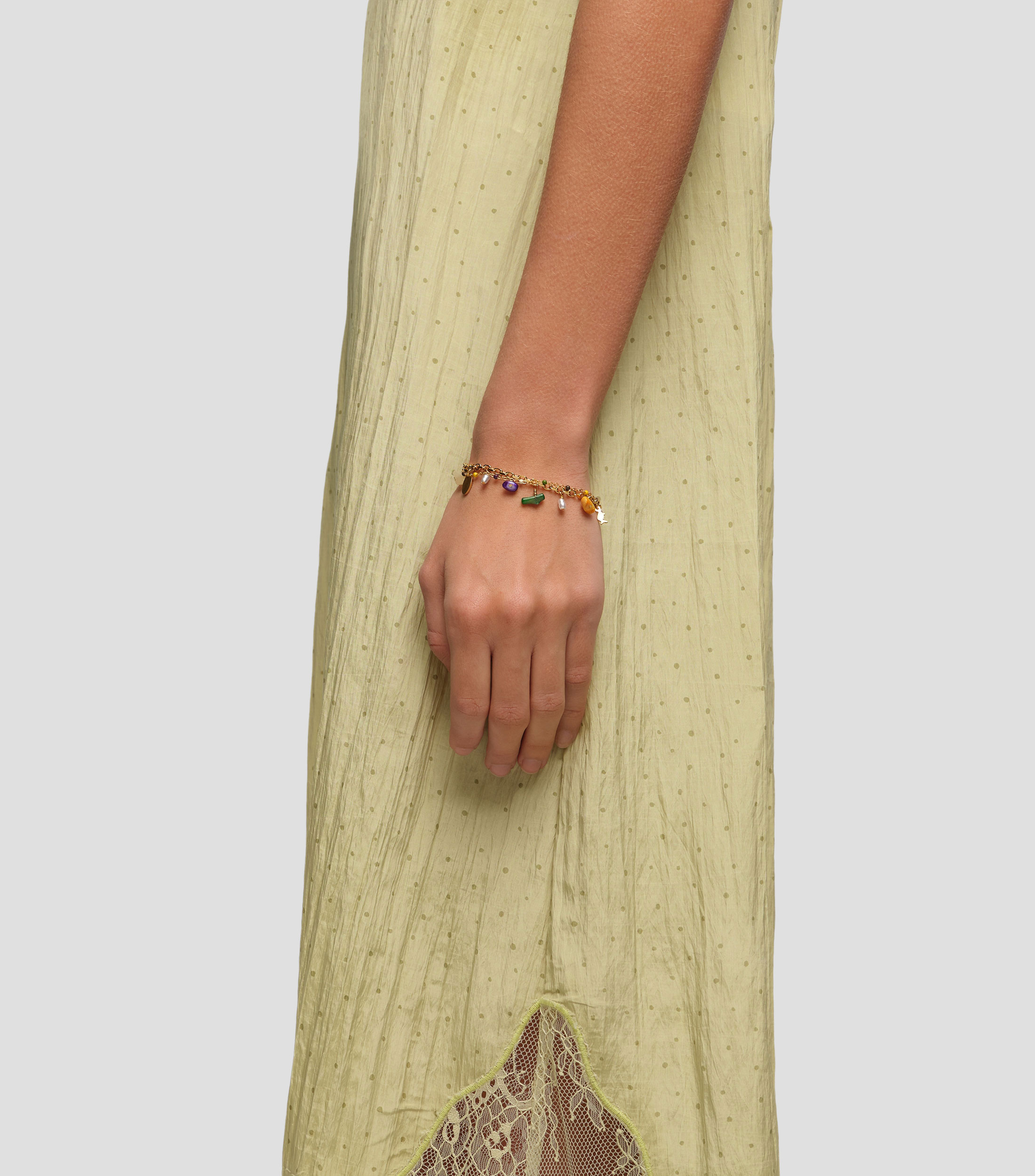 Pulsera doble piedras Mujer
