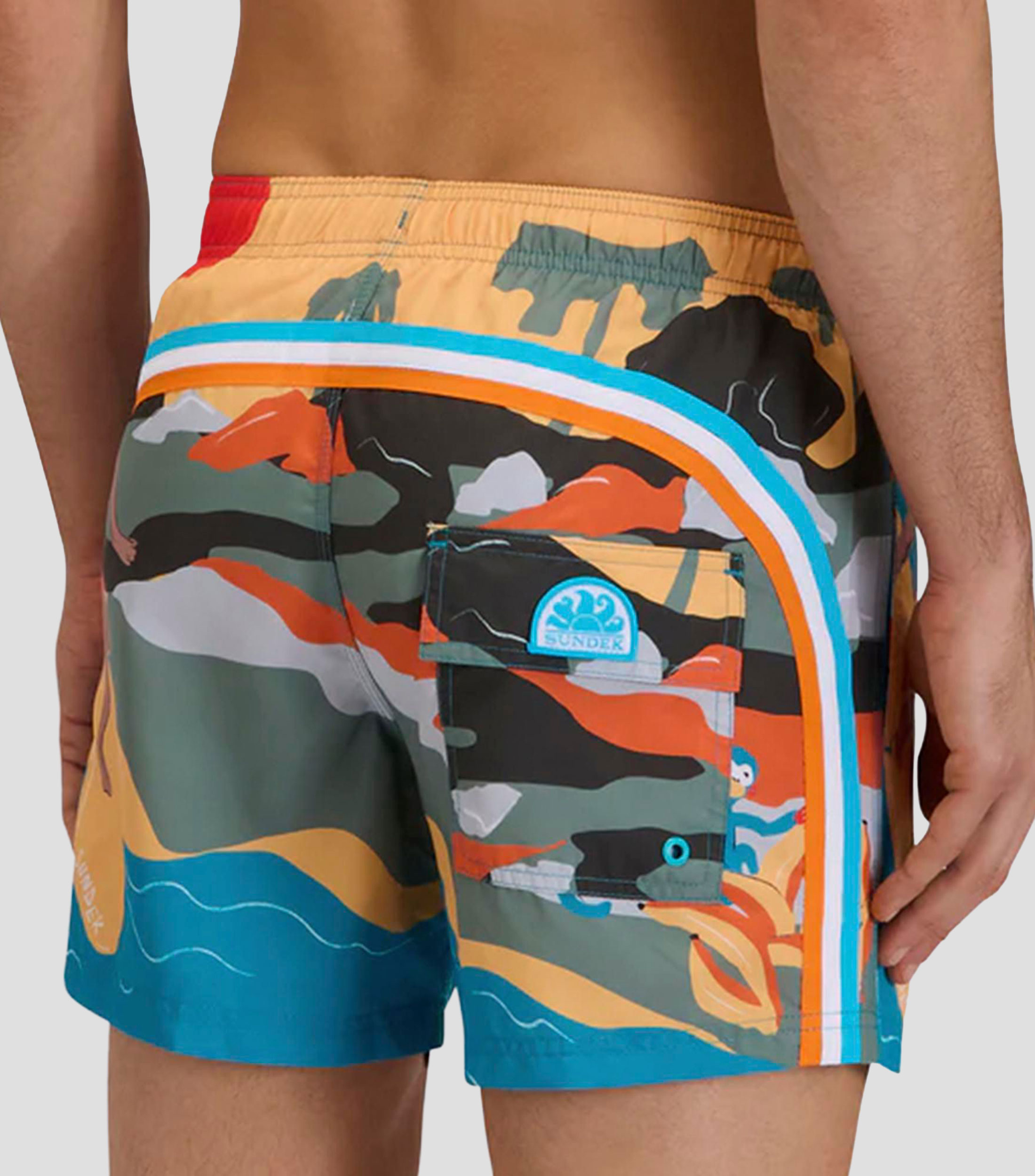 Traje de baño estampado Hombre