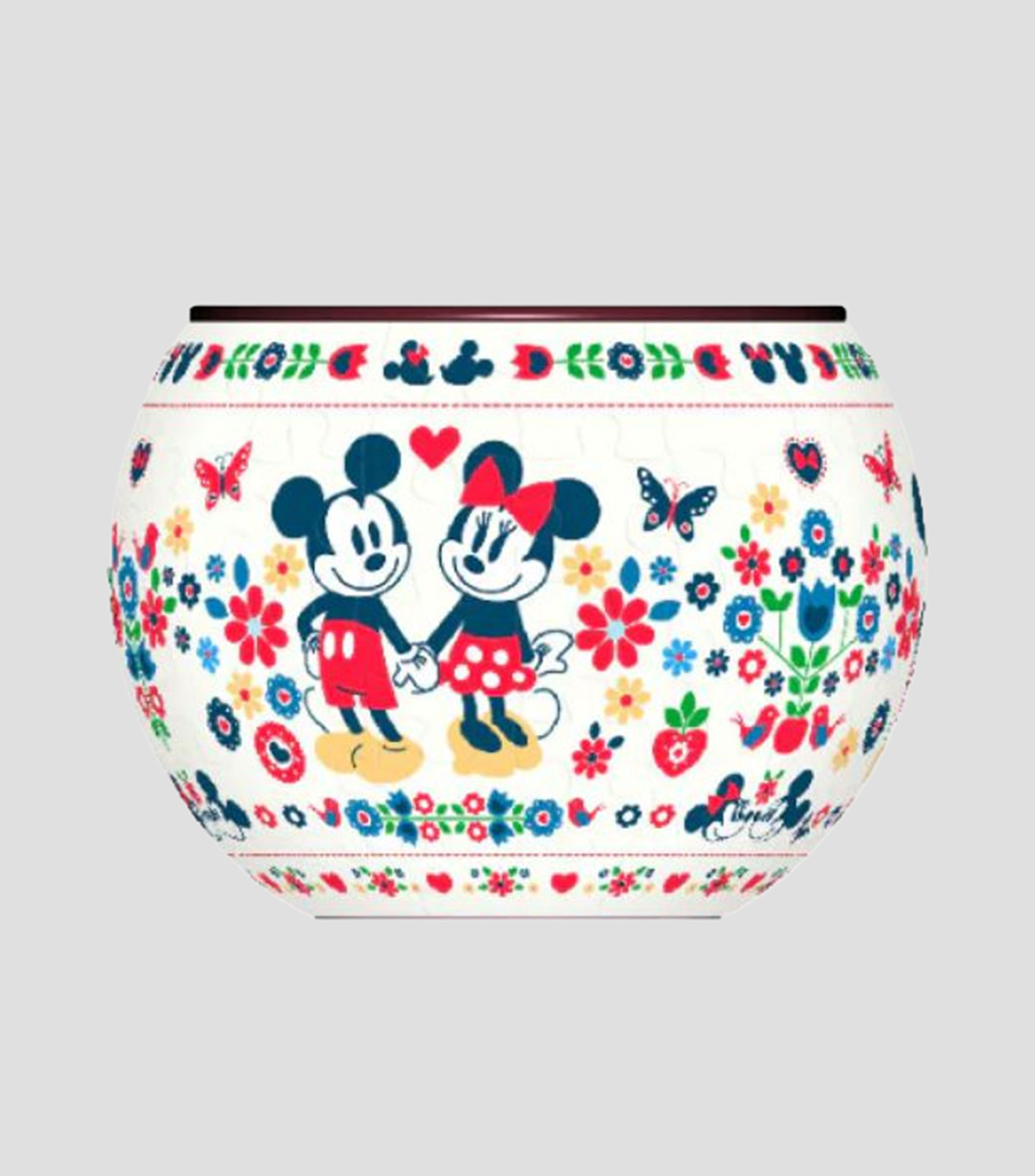 Rompecabezas 3D Maceta, 80 piezas Mickey & Minnie en plástico