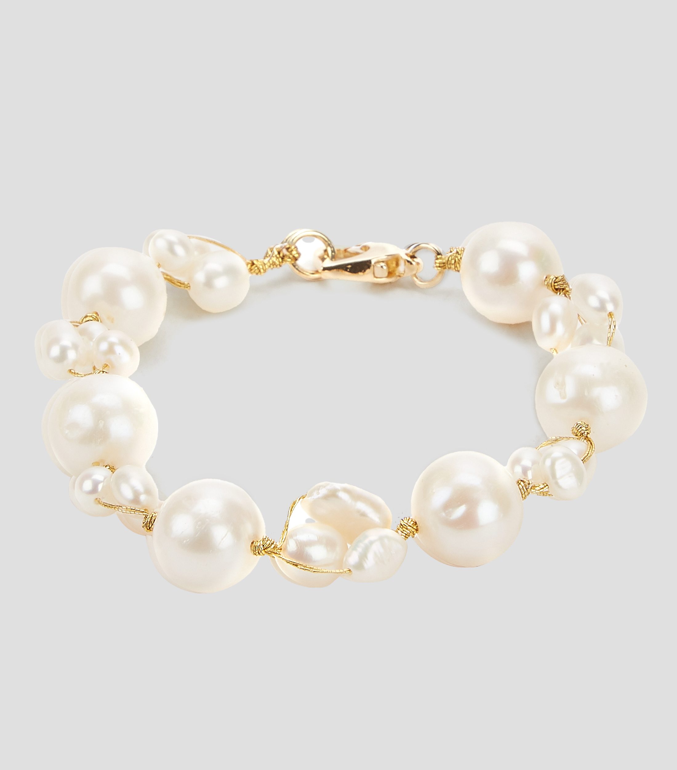 Pulsera en Plata .925 con Perlas Mujer