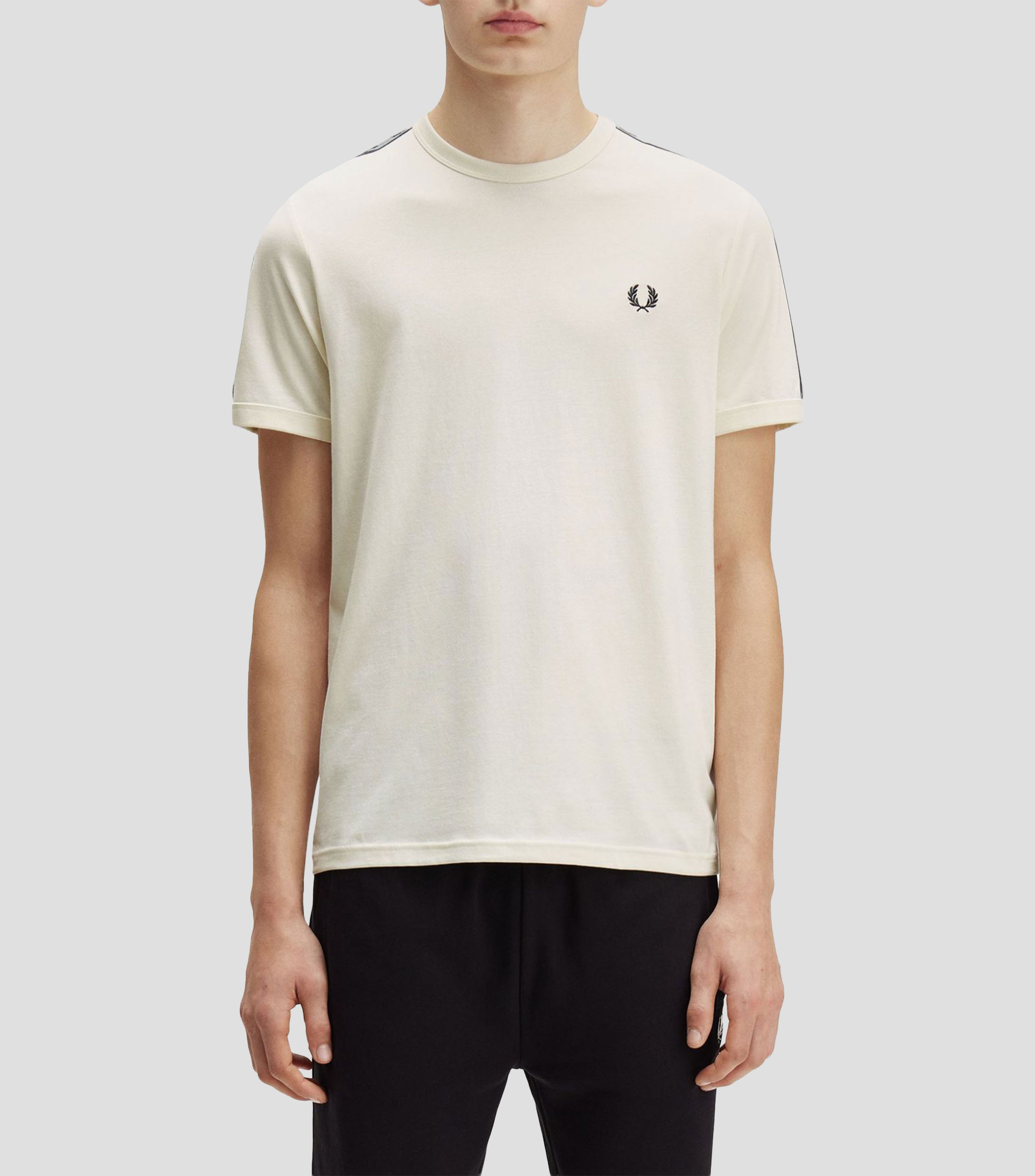 Playera cuello redondo manga corta lisa Hombre