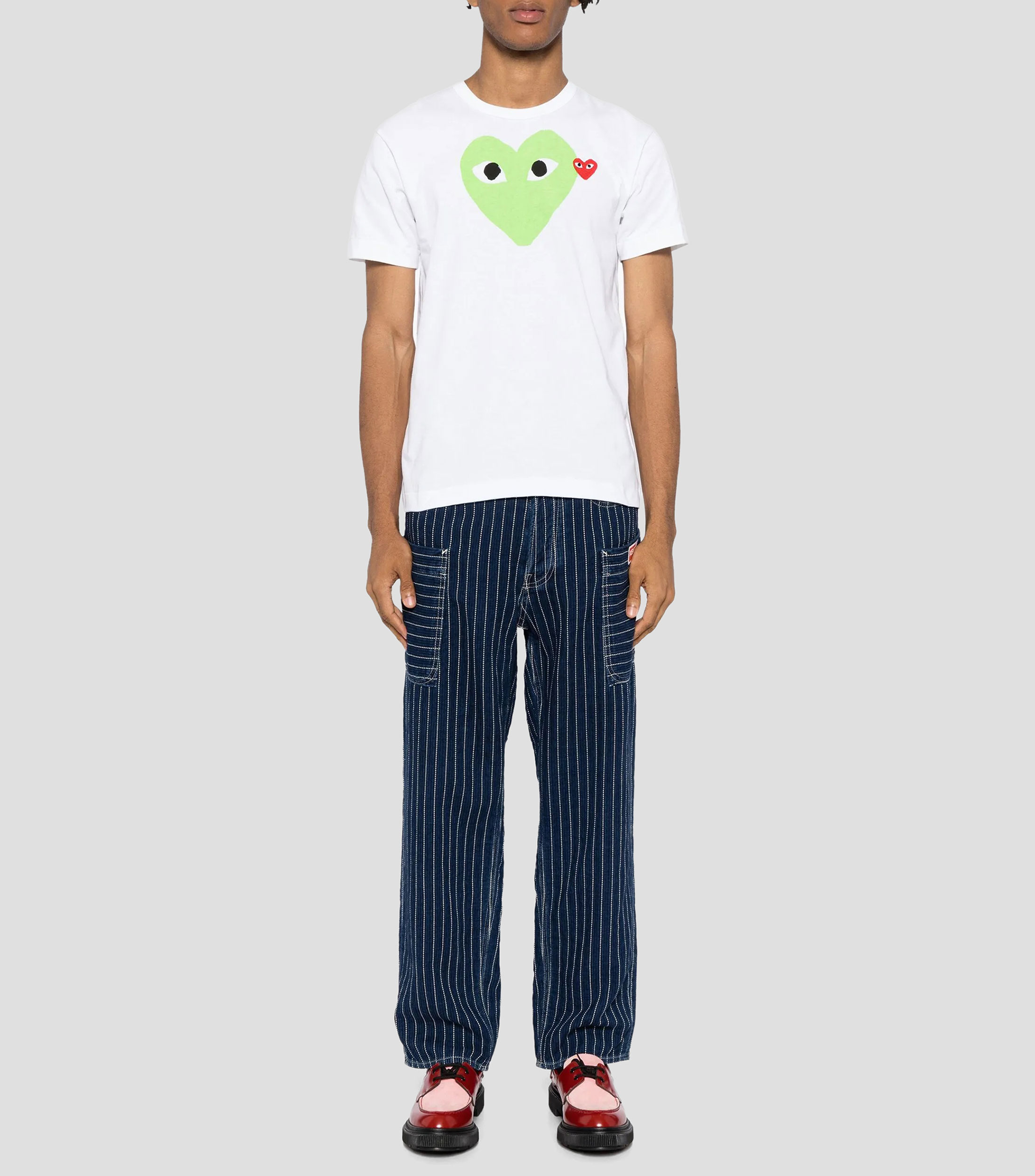 Playera cuello redondo manga corta estampada Hombre