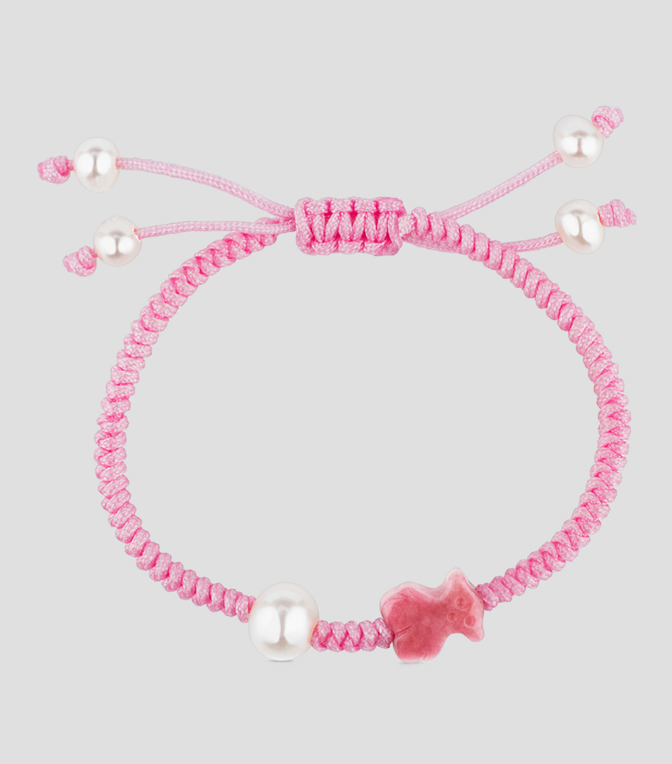 Pulsera con Rodonita y Perlas Tibet Mujer