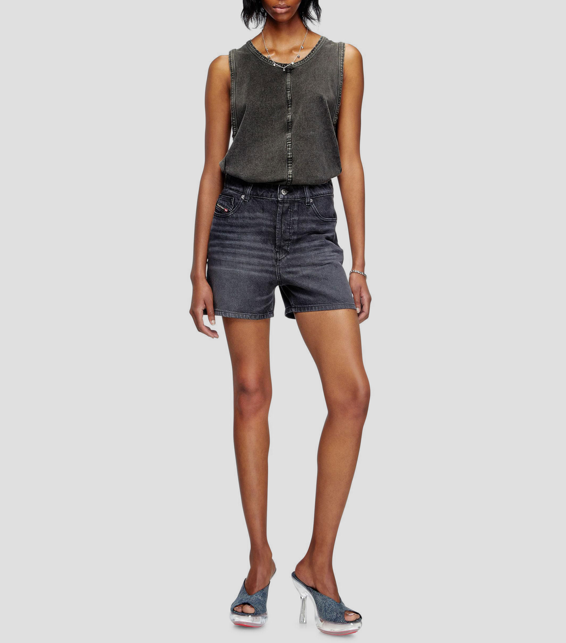 Pantalón corto denim Mujer