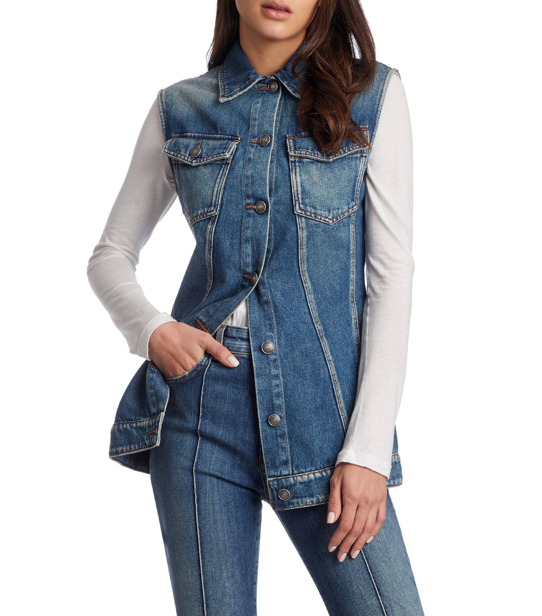 Mezclilla Chalecos Suburbia Dama Suburbia Shop Chaleco Chalecos